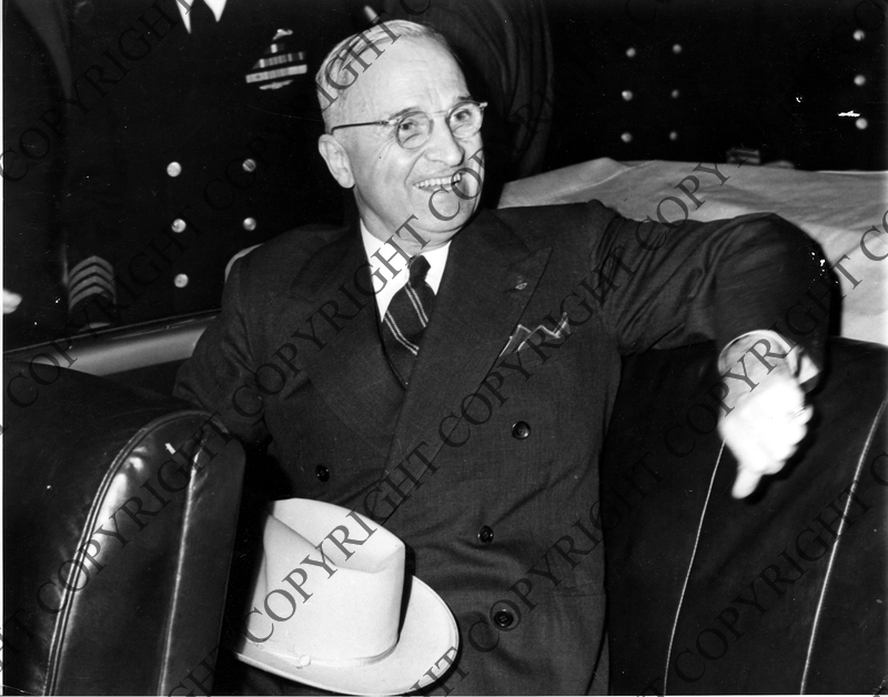 President Truman in car in Key West, Florida Harry S. Truman