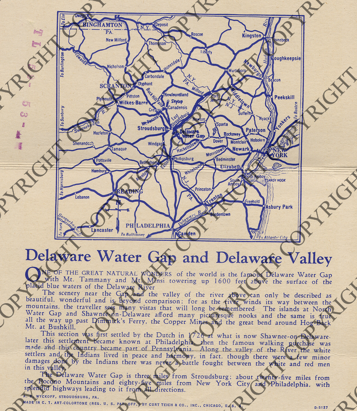 Delaware Water Gap and Delaware Valley in Pennsylvania Harry S. Truman