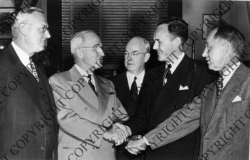 President Harry S. Truman meets with Arkansas officials Harry S. Truman