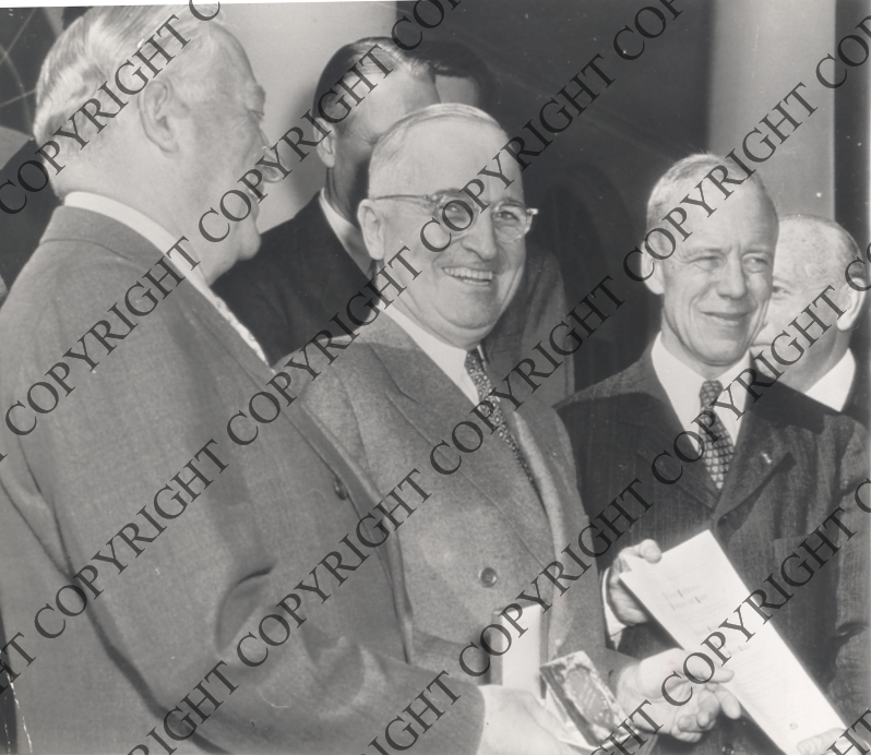 President Truman Accepts Citation from National Conference President Truman Accepts Citation from National Conference