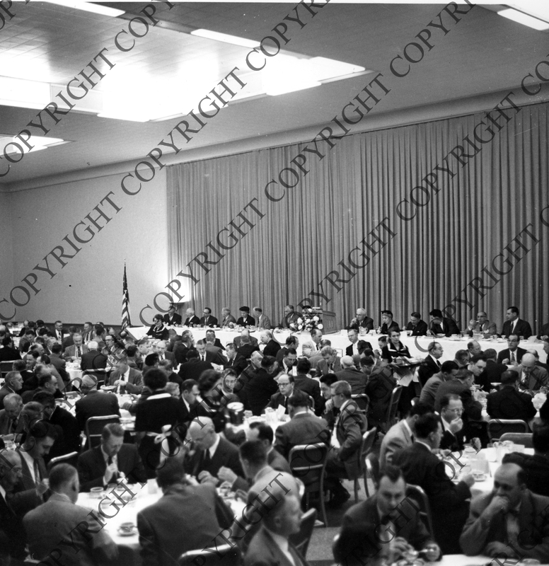 Distance View of John W. Snyder at Toledo Edison Company Banquet