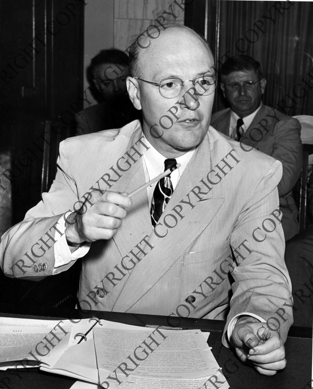 Secretary of Agriculture Charles Brannan testifying before ...