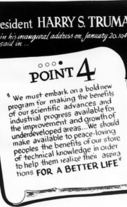llustration of paragraph from Point Four Message, January 20, 1949
