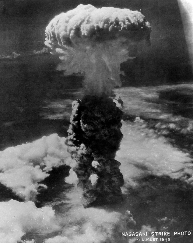 Atomic explosion over Nagasaki