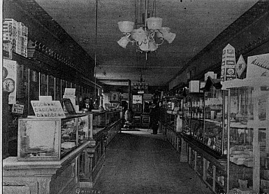  Interior of Clintons Drug Store