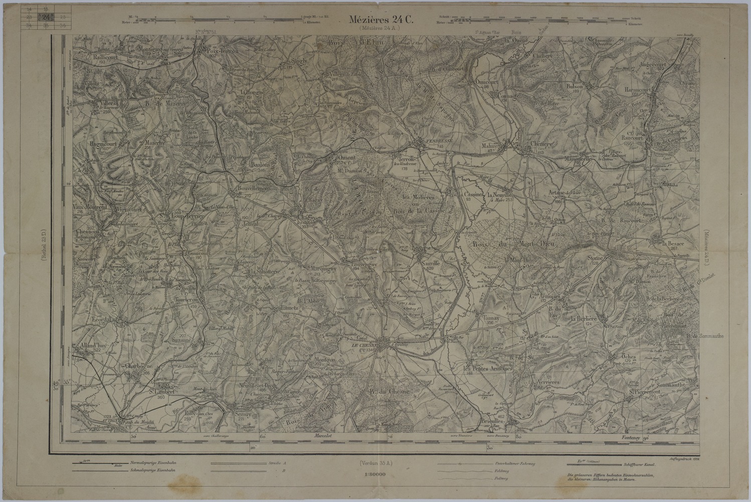 M1003.jpg Map of the Area Around Mezieres