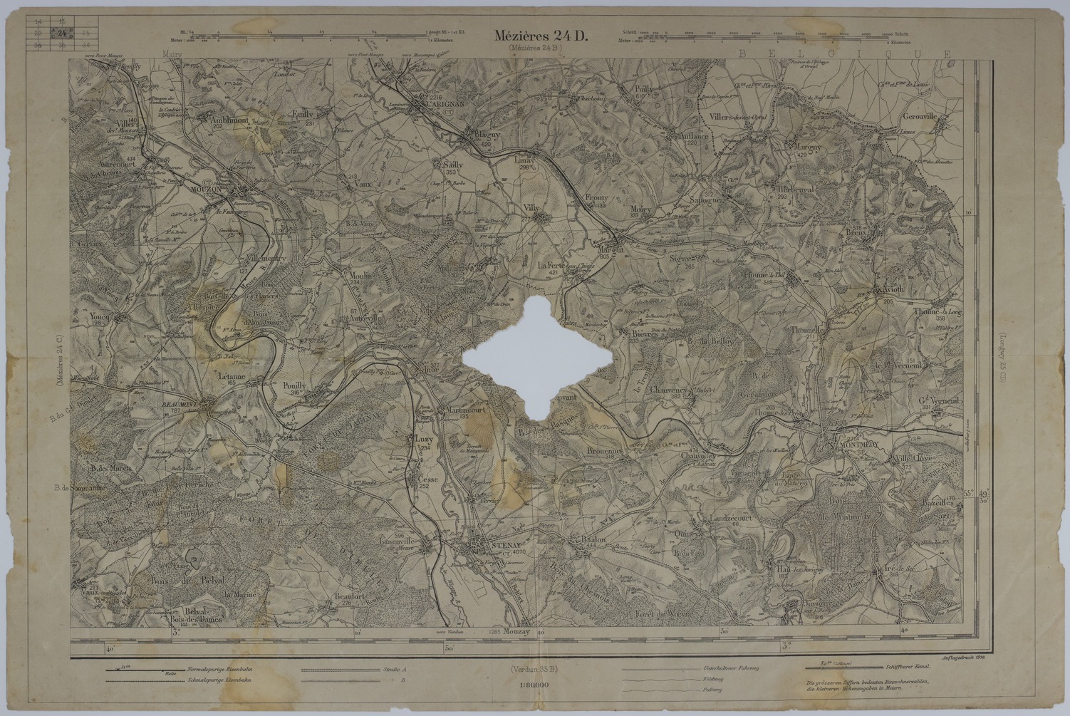 M1004.jpg Map of the Area Around Mezieres