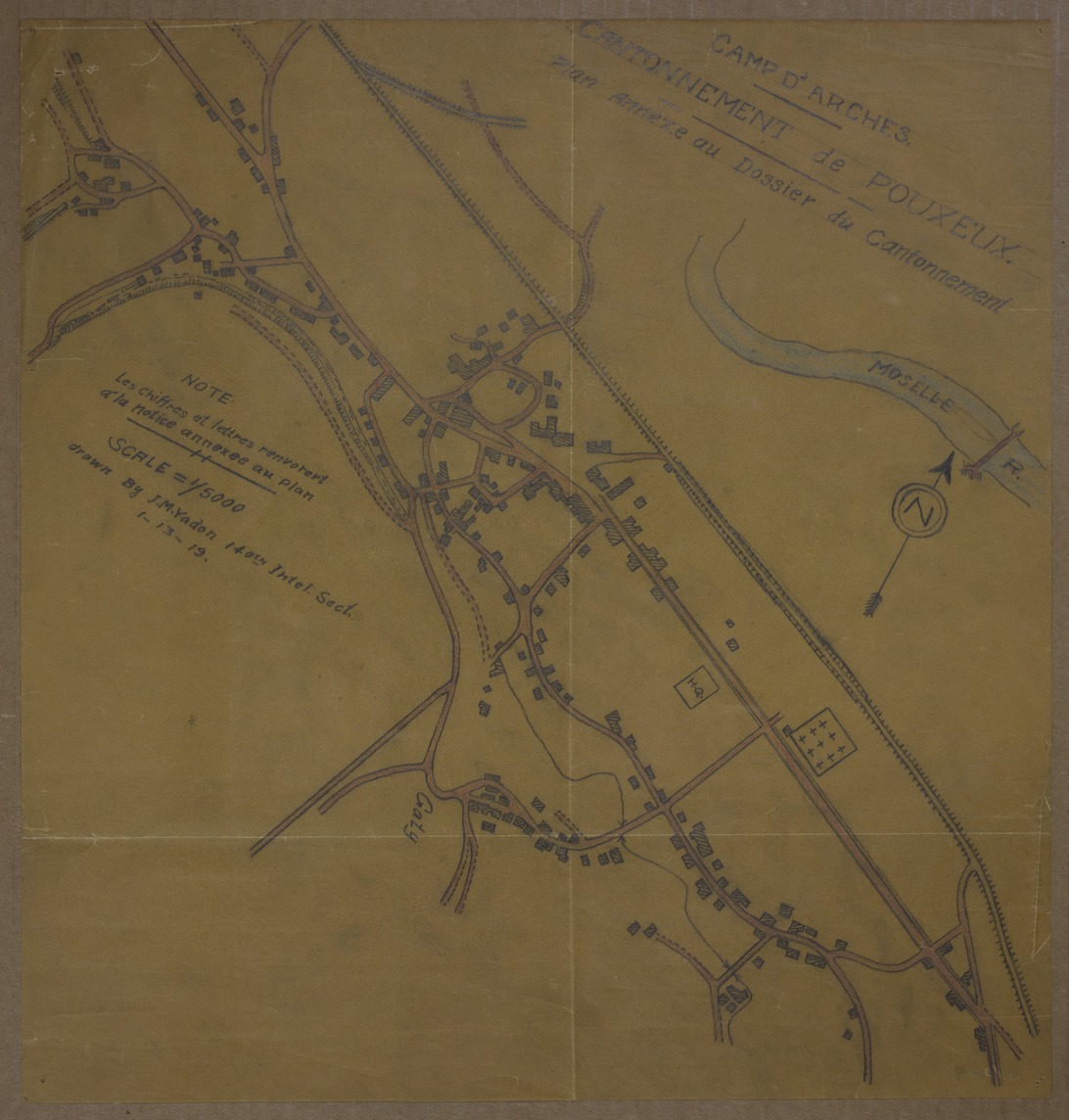 M1009.jpg Map of Camp D'Arches