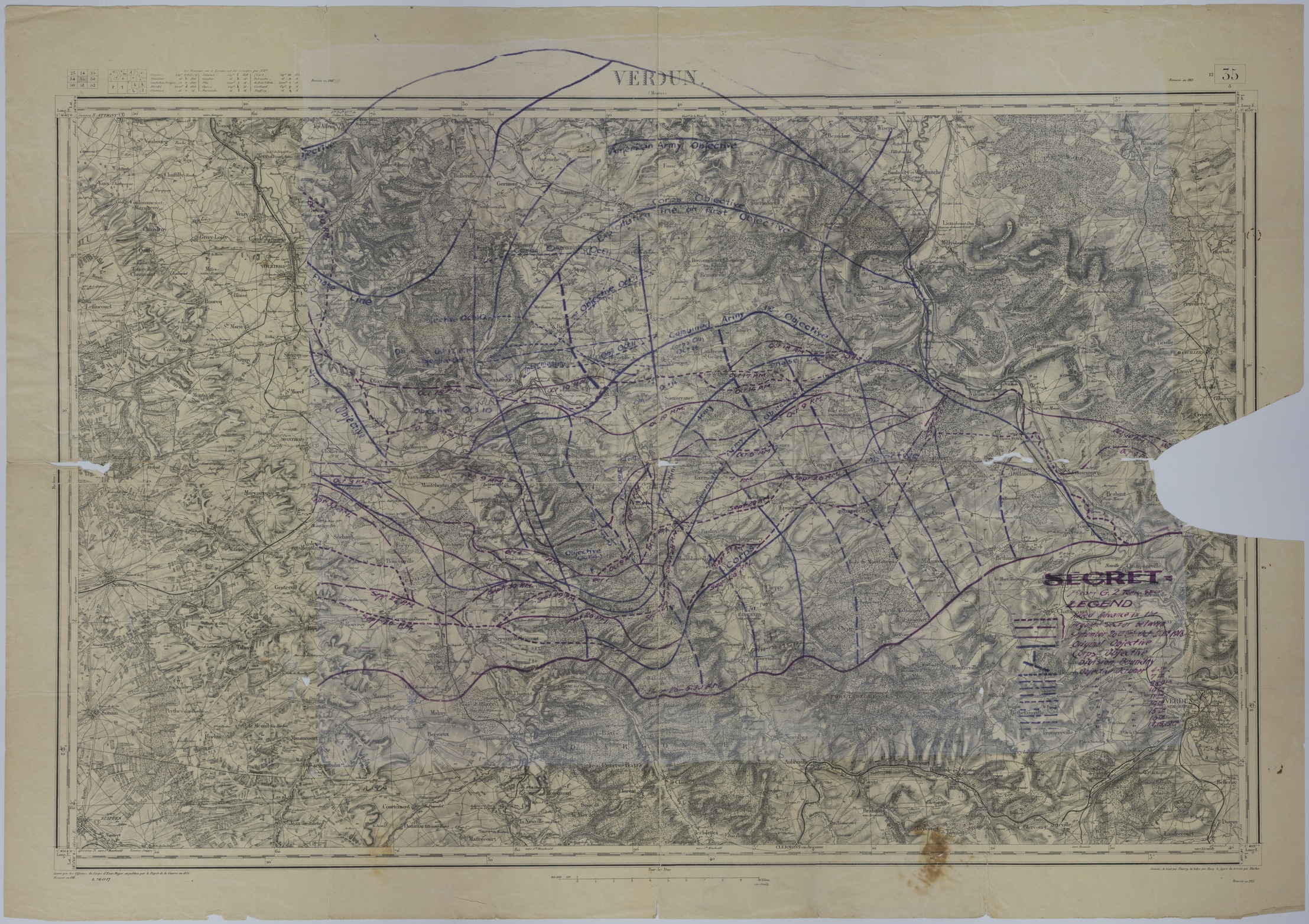 M1041.jpg Map of the Allied Advance in the Argonne Sector