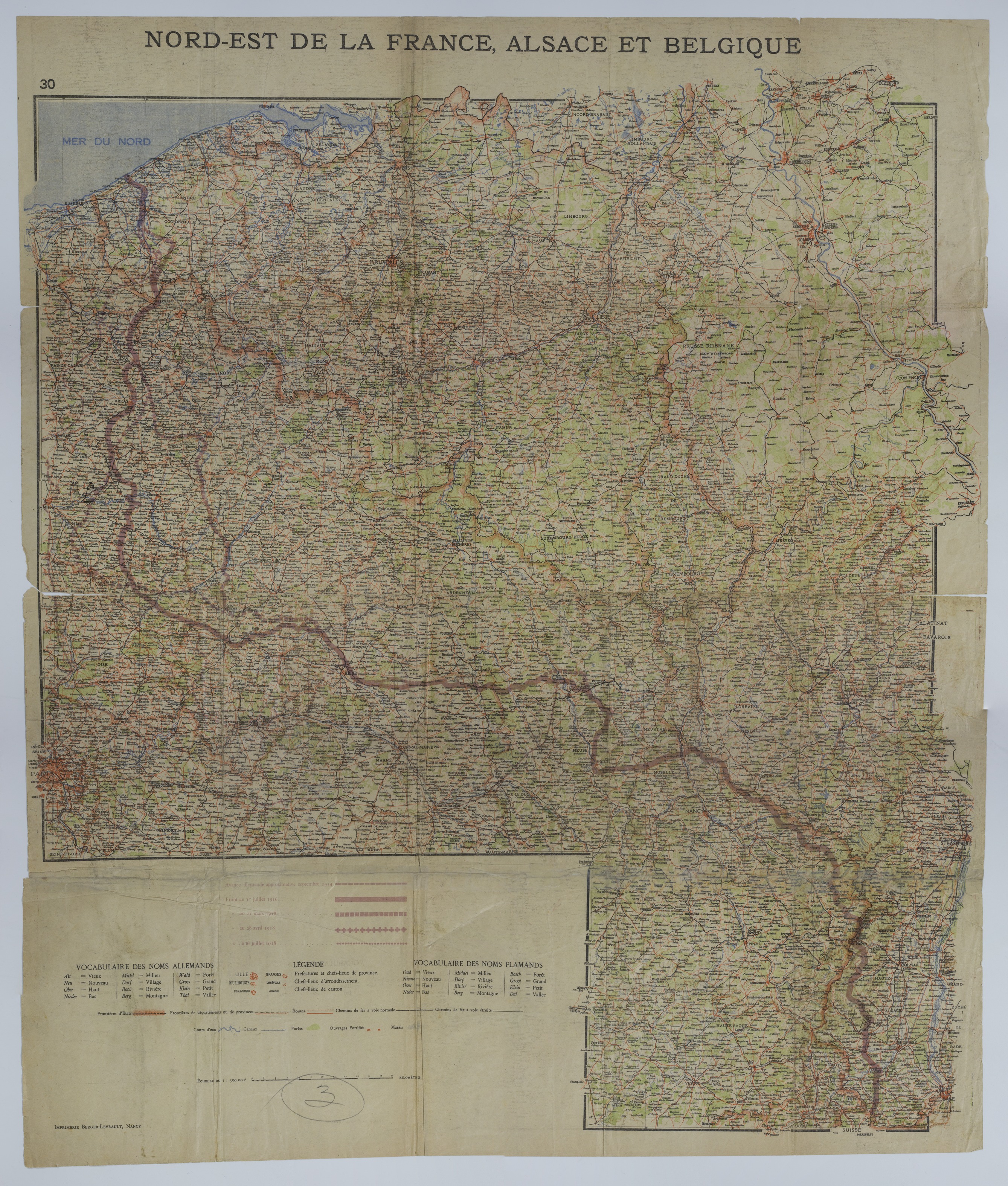 M1062.jpg Map of the Front in Northeast France and Belgium