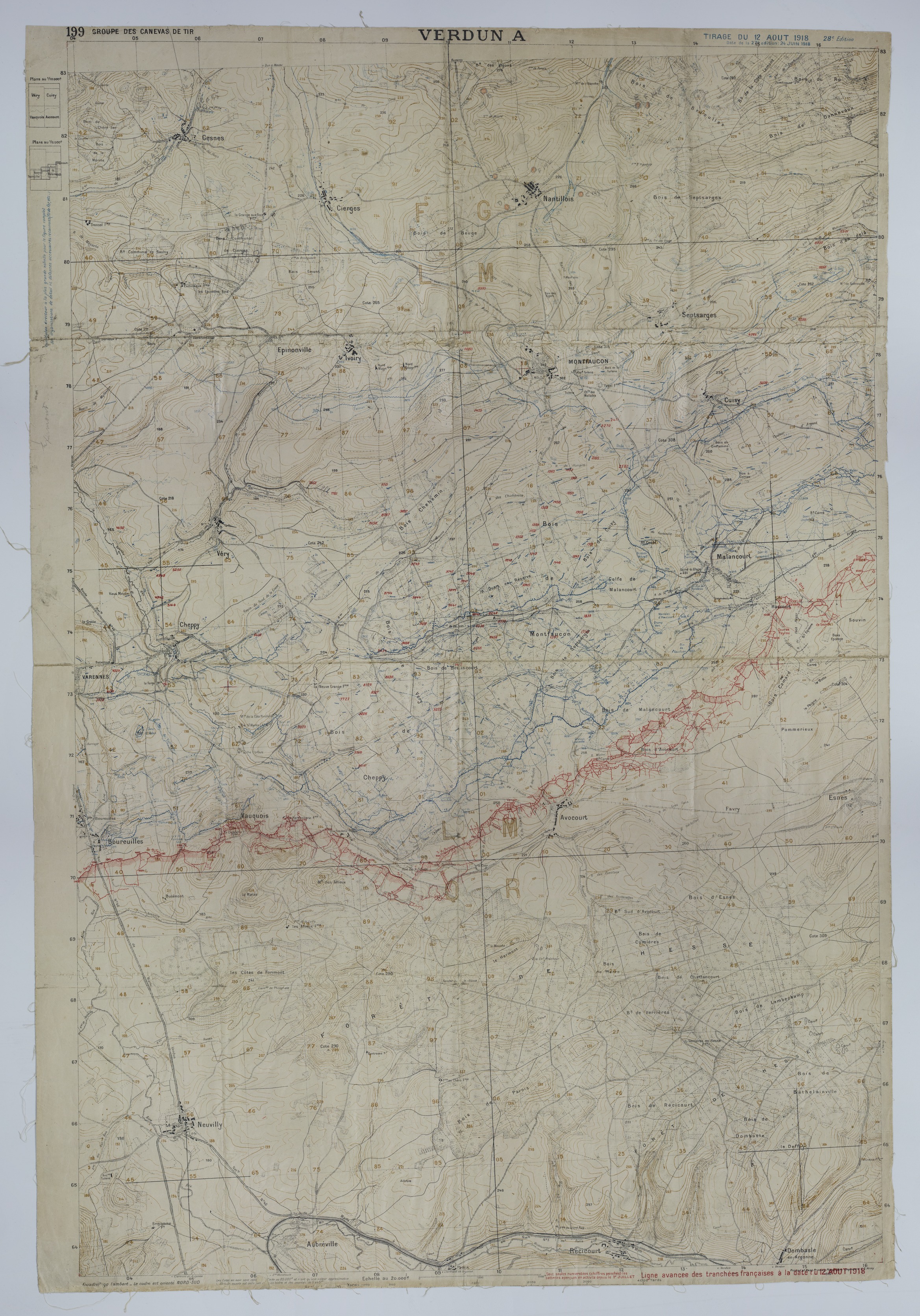 M1063.jpg Map of Trenches and Positions