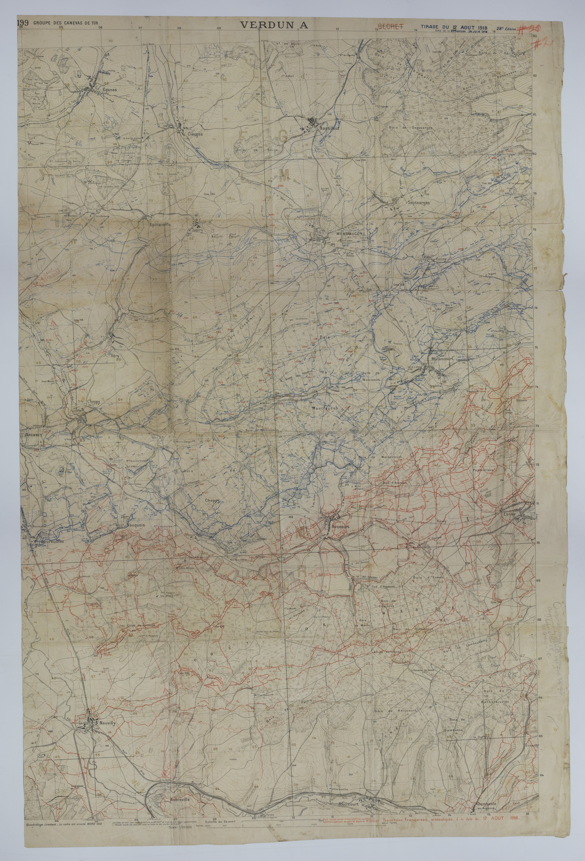 M1064.jpg Map of Allied and Enemy Positions