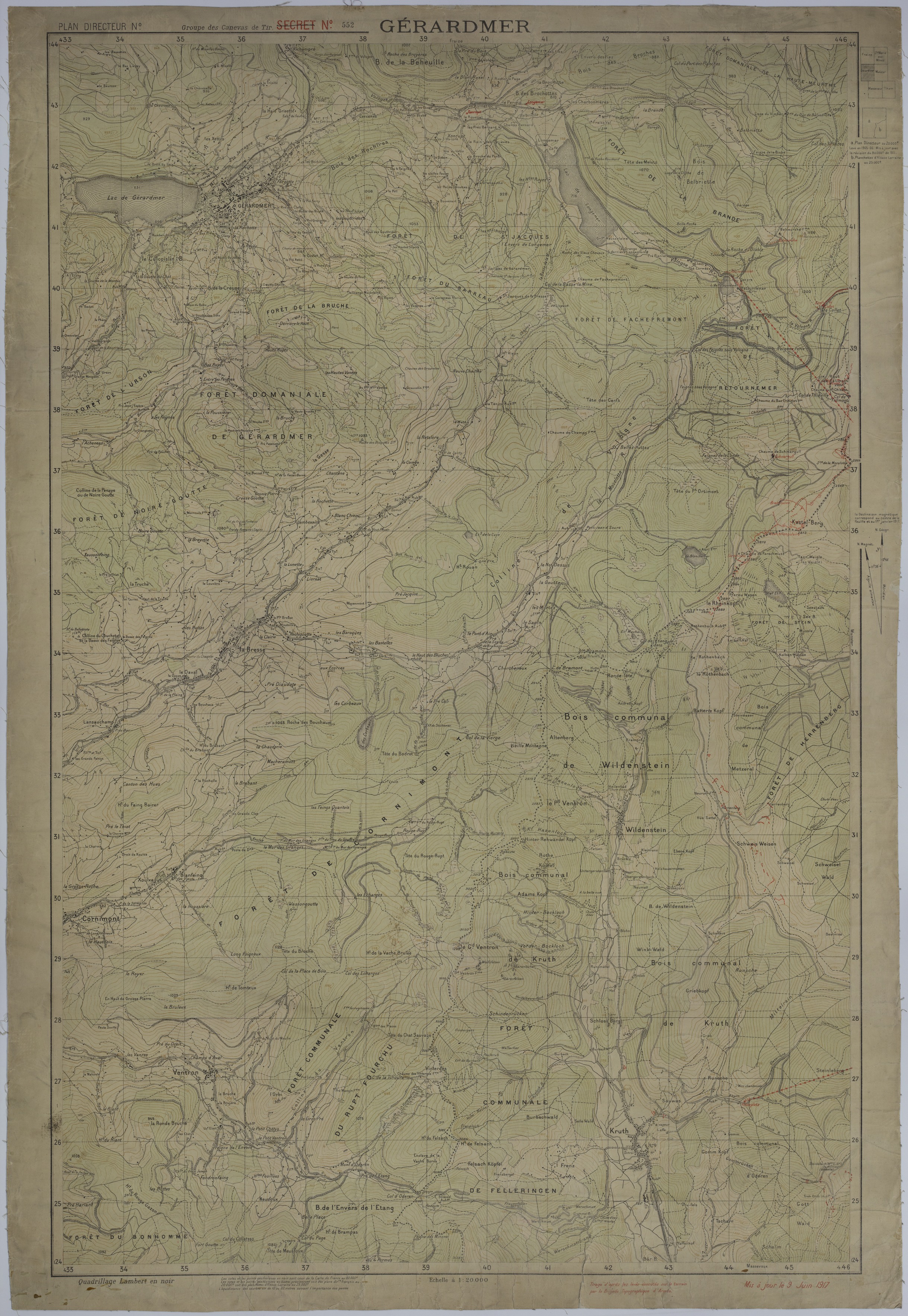 M1069.jpg Map of the Area Around Gerardmer