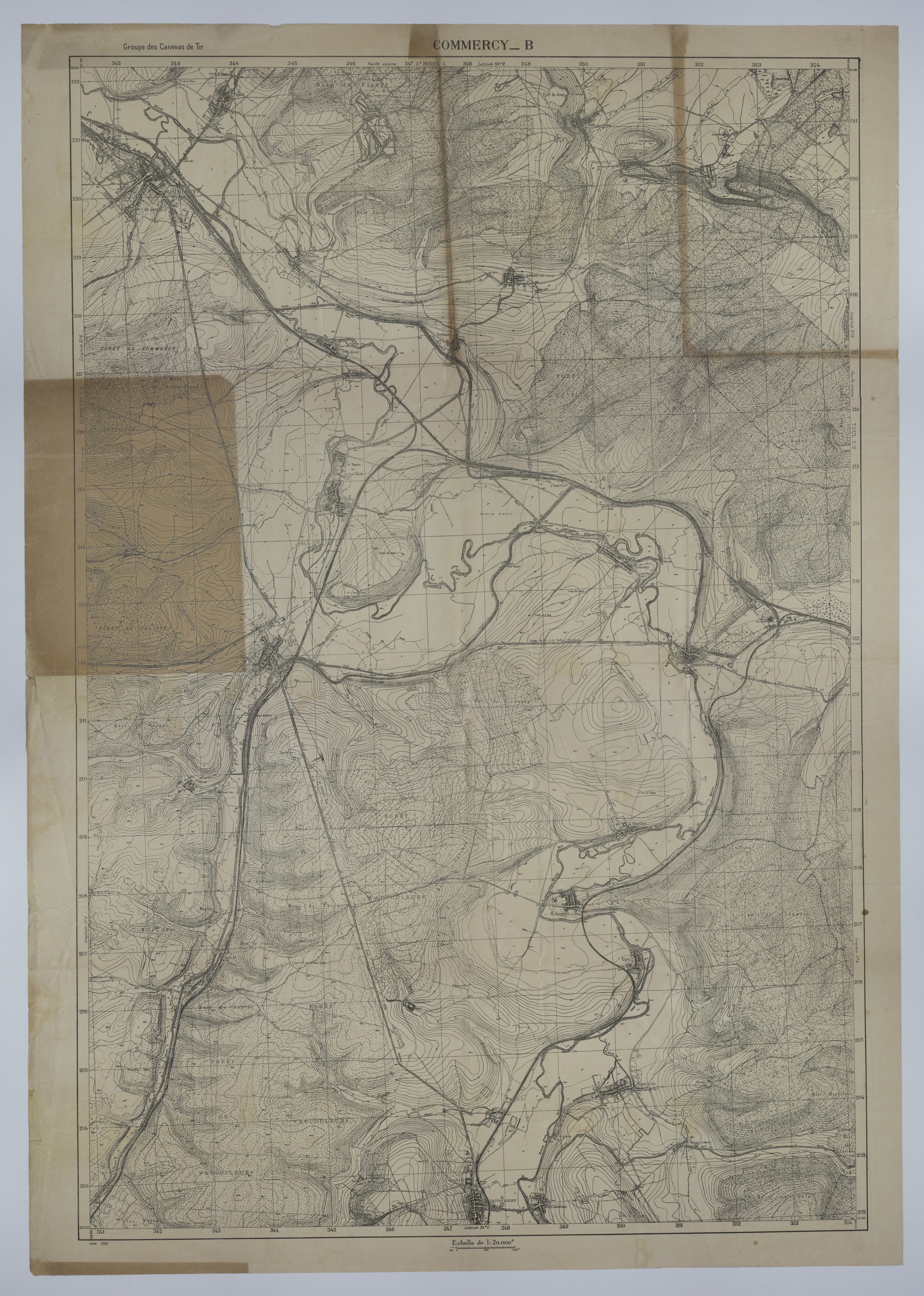 M1082.jpg Map of the Meuse River from Commercy to Vaucouleurs