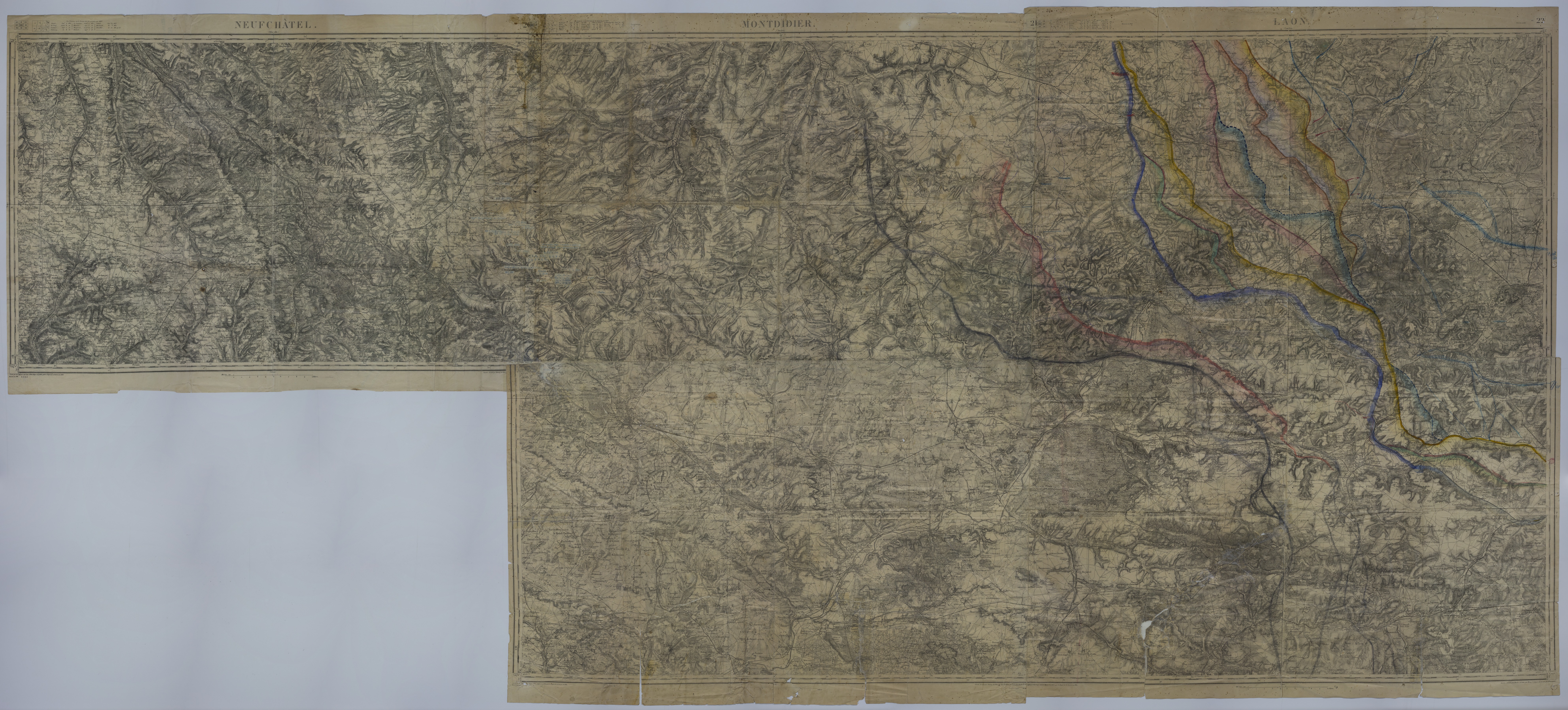 M1095.jpg Map of the Front in Northern France