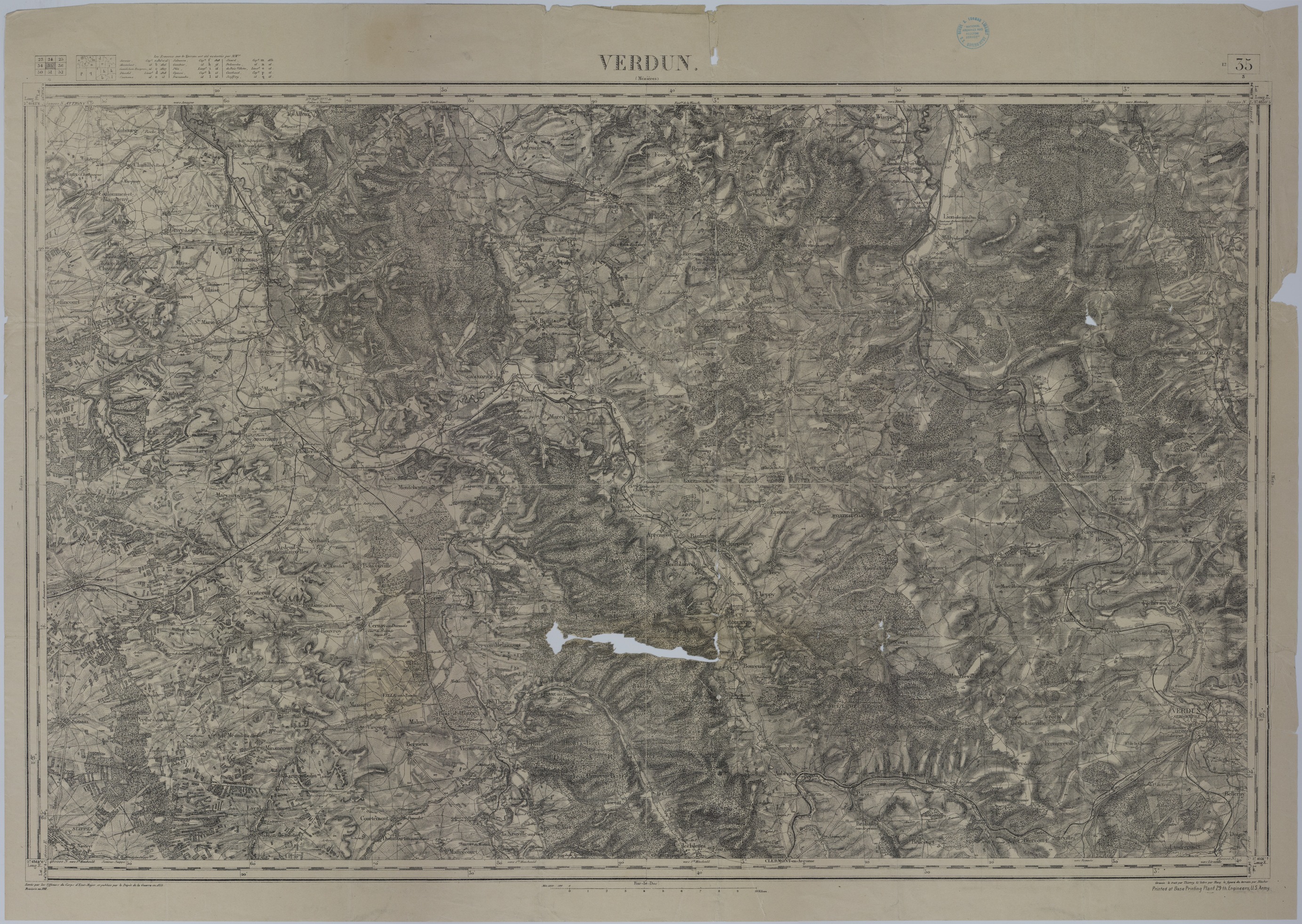 M1103.jpg Map of the Area Near Verdun