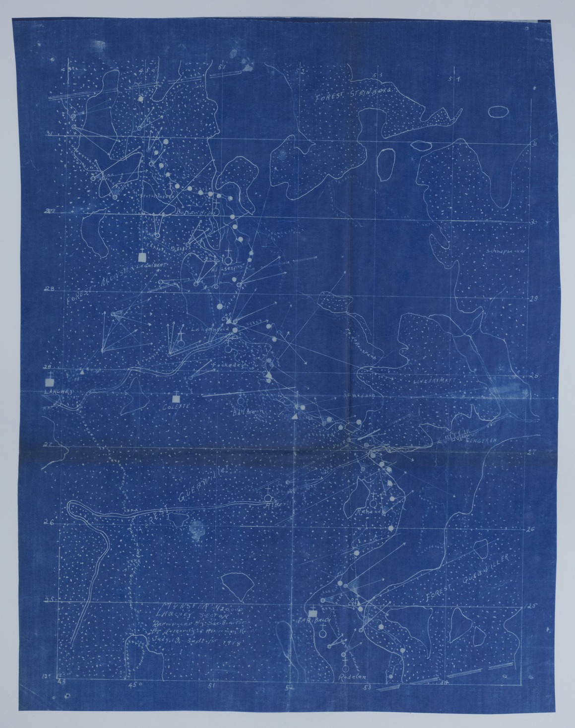 M1117.jpg Map of the Larchey Sector from July 19 to September 1, 1918