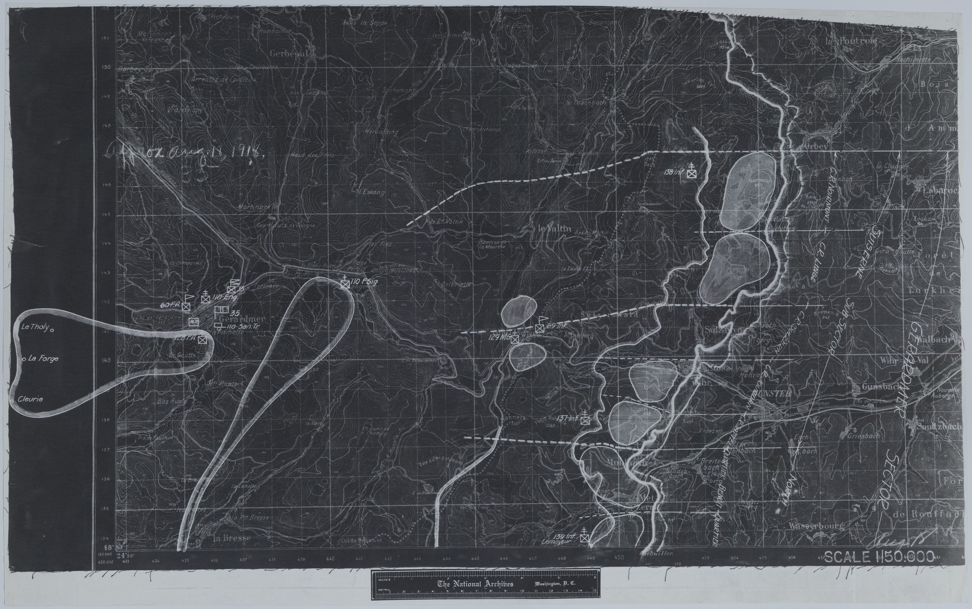 Map of 35th Division Positions