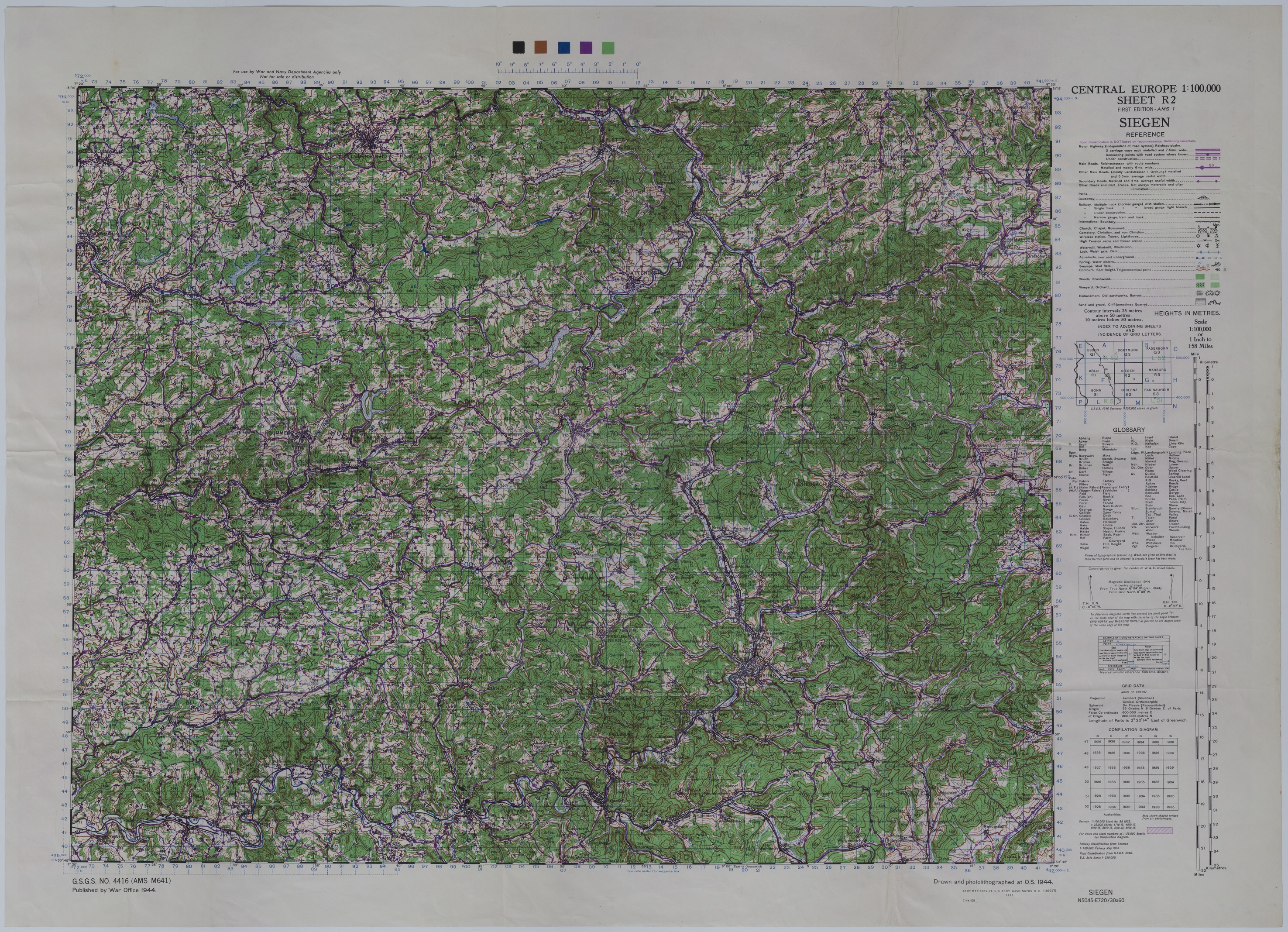 M1147.jpg Map of the Area Near Siegen, Germany