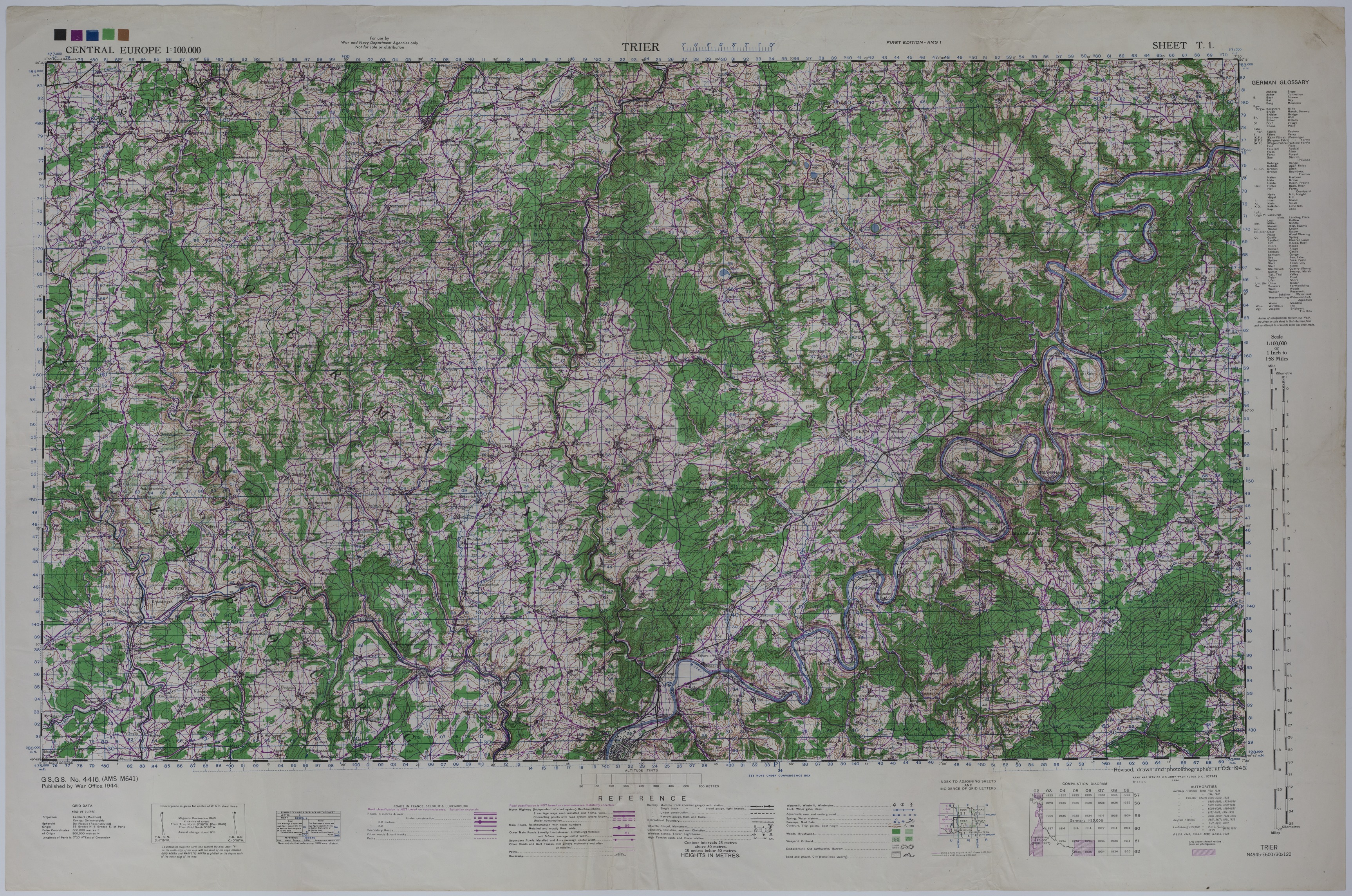 M1150.jpg Map of the Area Near Trier, Germany