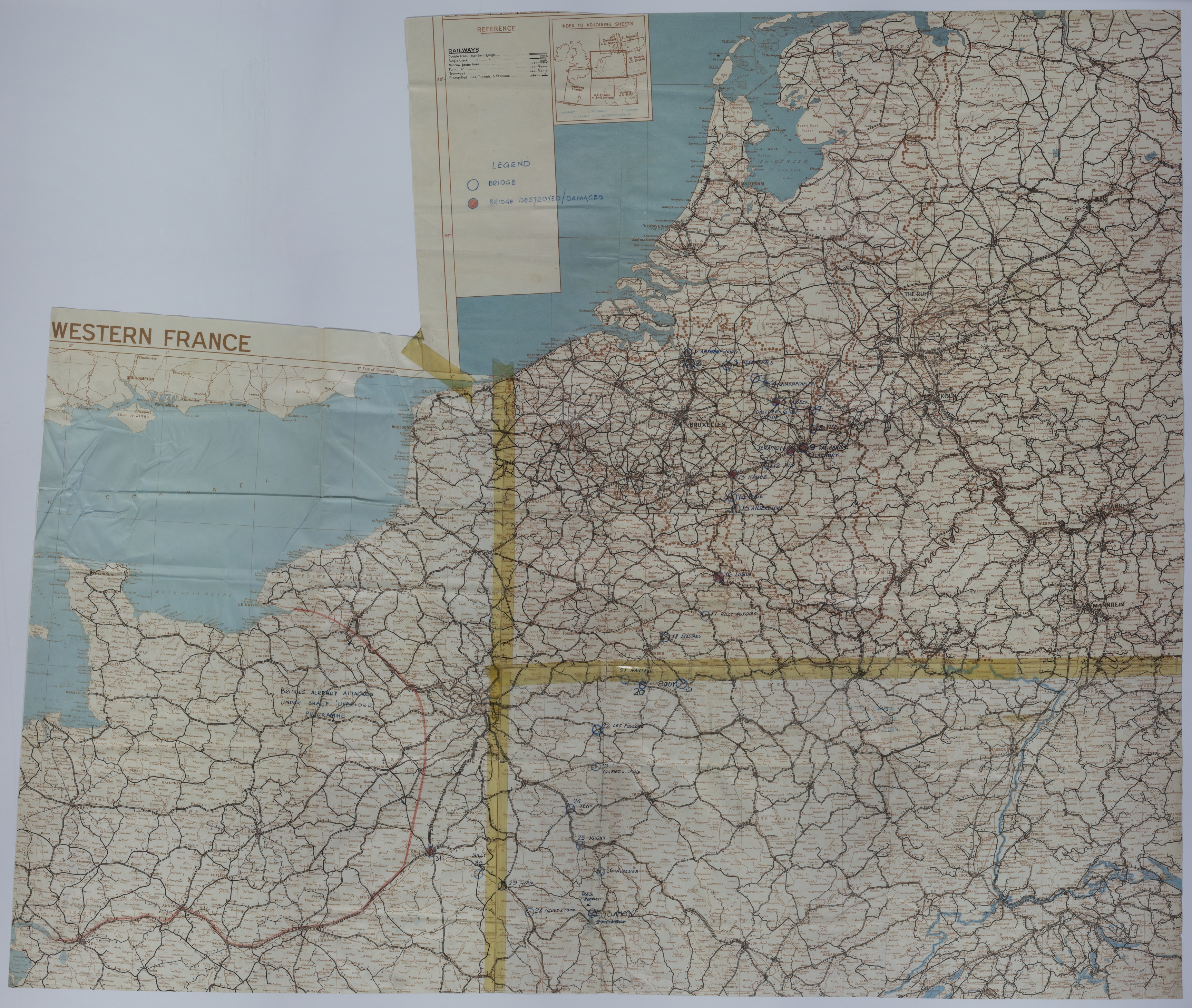M1154.jpg Map of Bridges on the Western Front