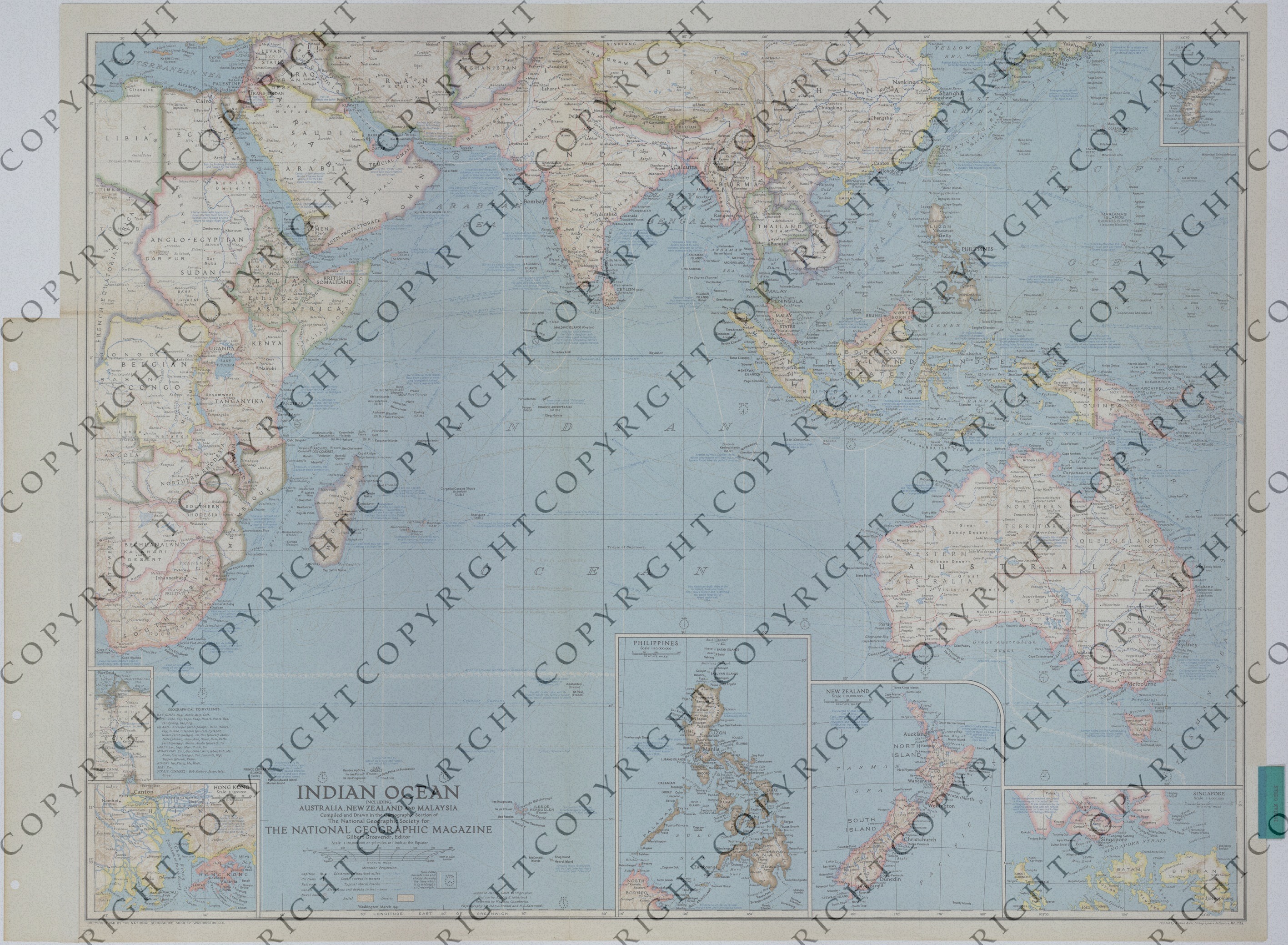 M1193.jpg Map of the Area Surrounding the Indian Ocean