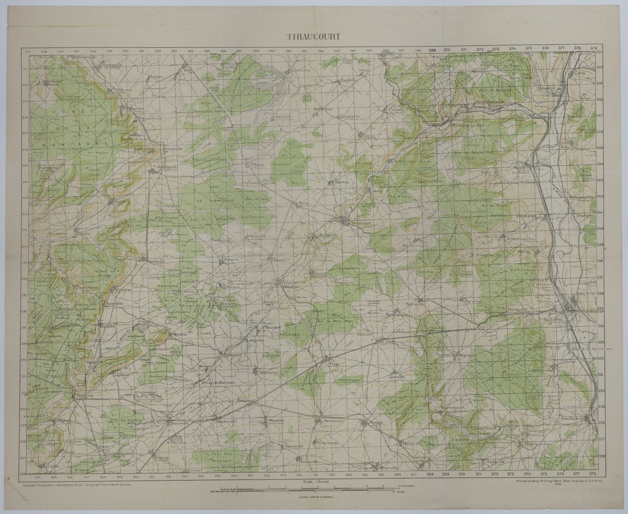 M1292.jpg Map of the Area Around Thiaucourt