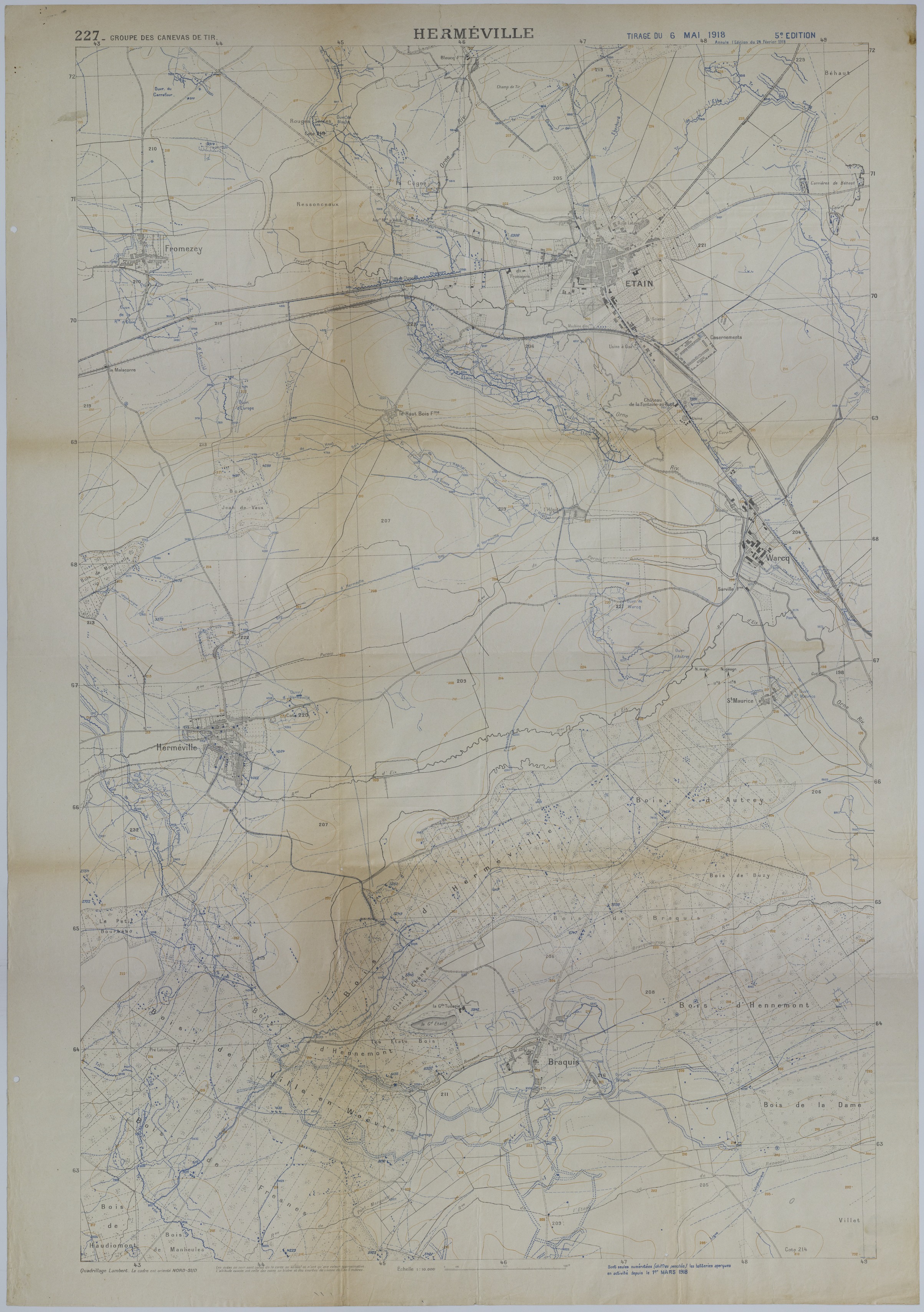 M1311.jpg Map of Trench Systems and Battery Activity