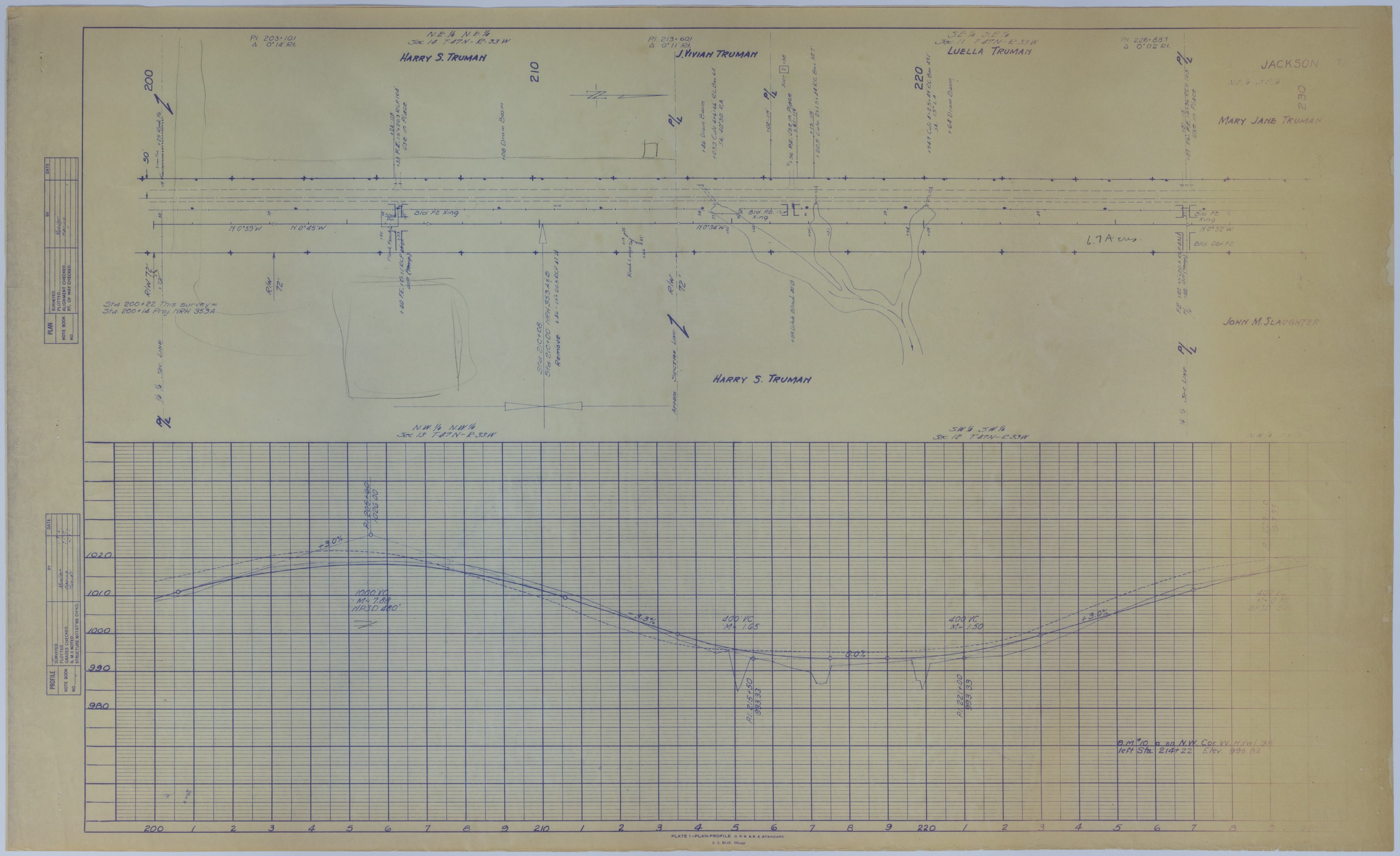 M138.jpg Drawing of Changes to U.S. Route 71 in Grandview, Missouri