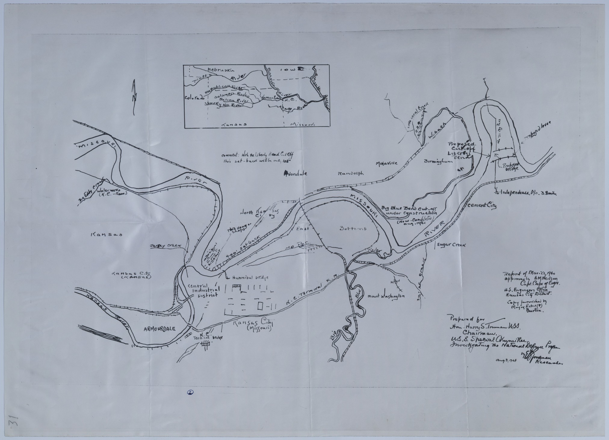 Map of River Engineering in Greater Kansas City