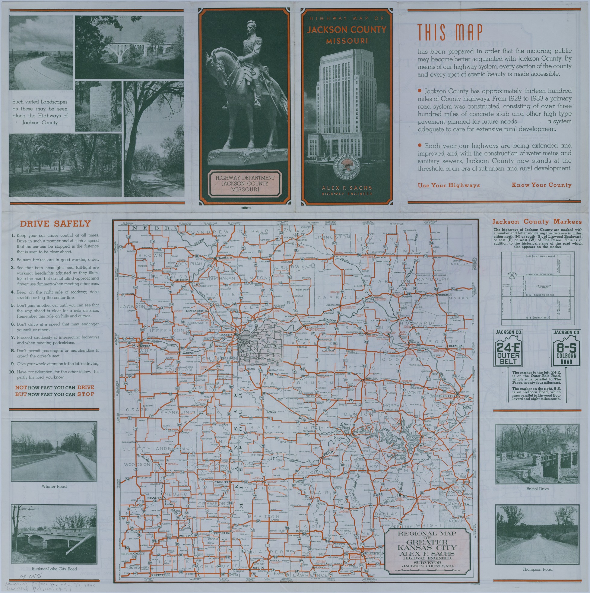 Map of Missouri and Kansas