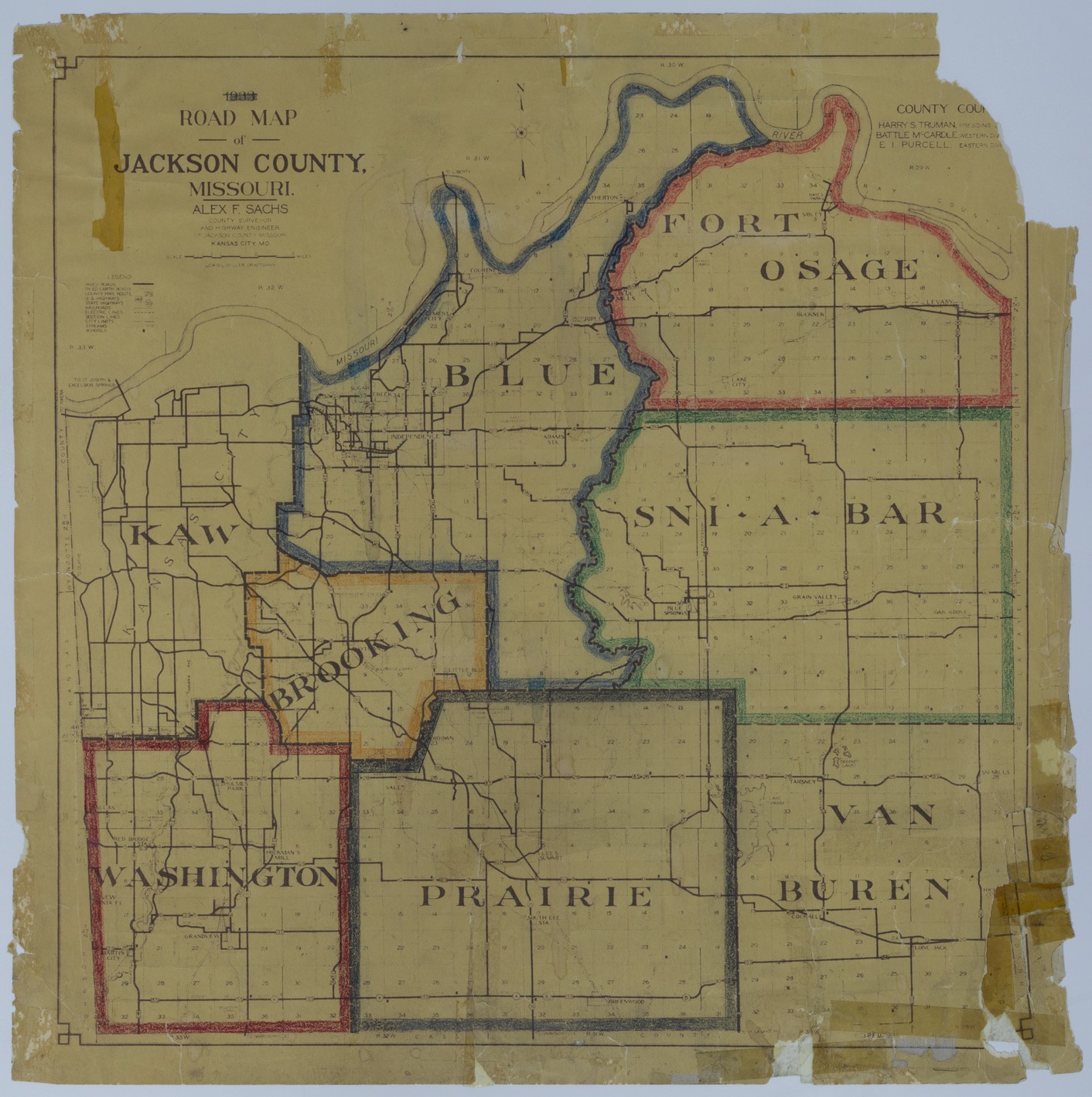 Map of Jackson County, Missouri