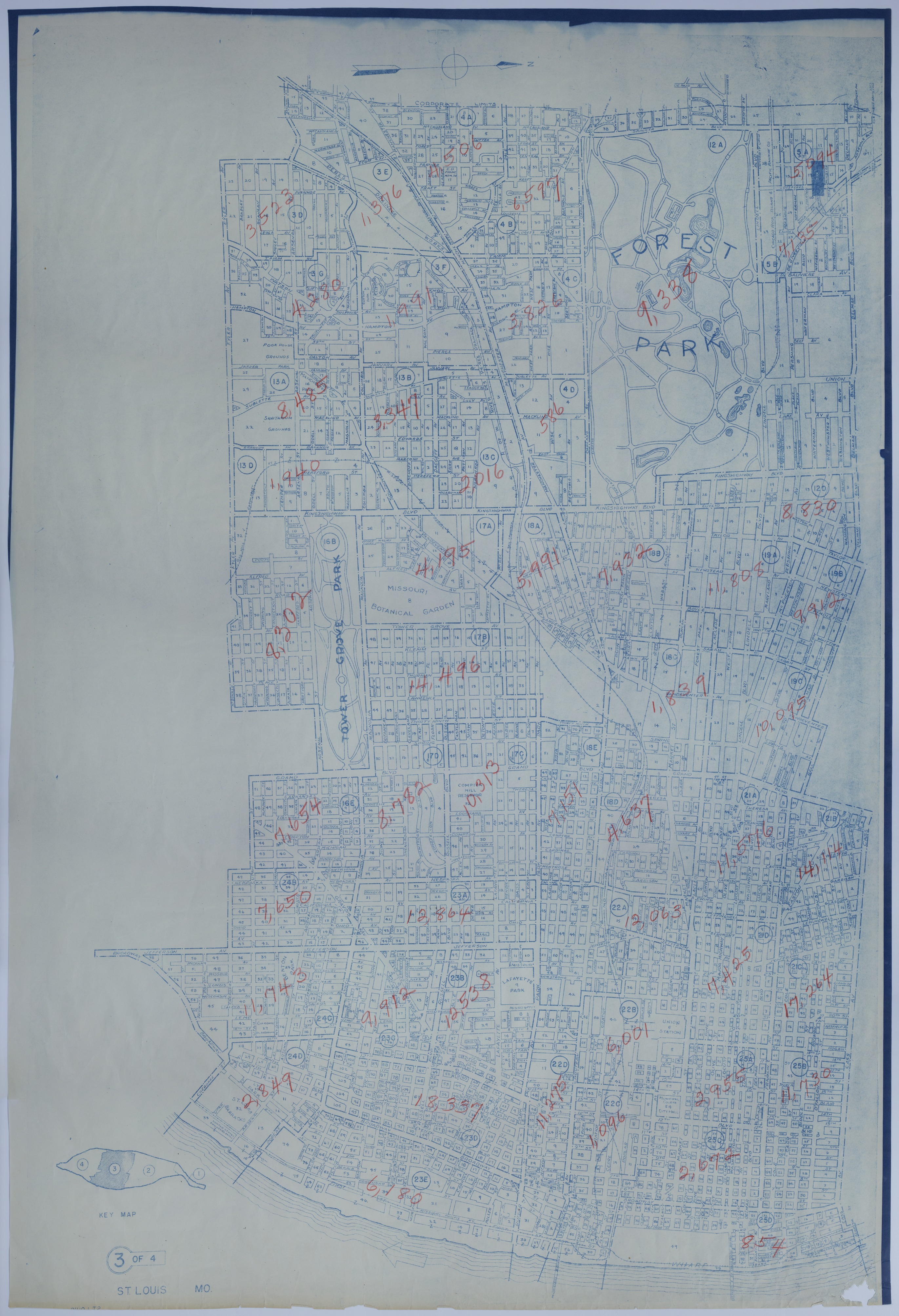 Map of St. Louis, Missouri Redistricting