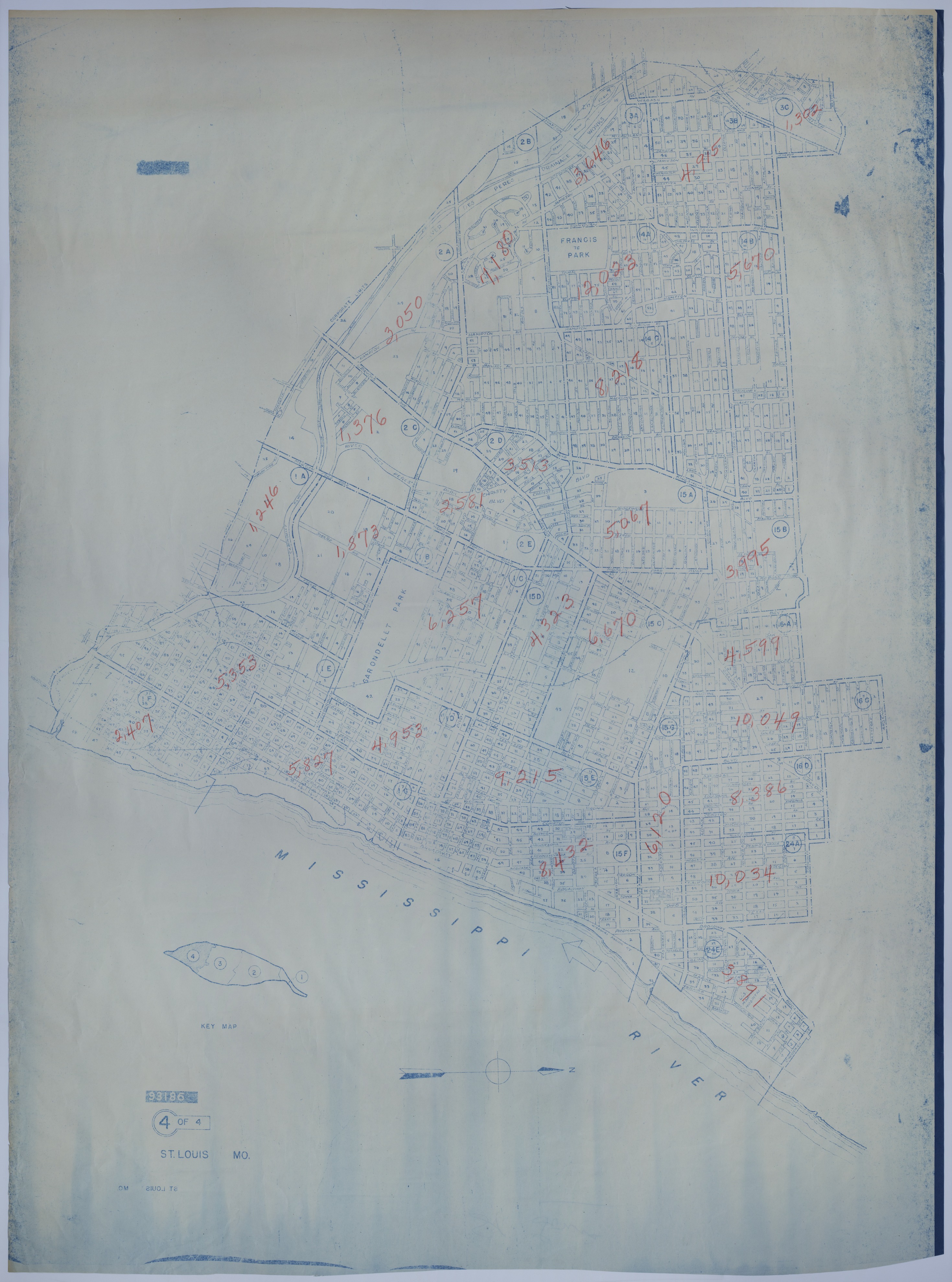 Map of St. Louis, Missouri Redistricting