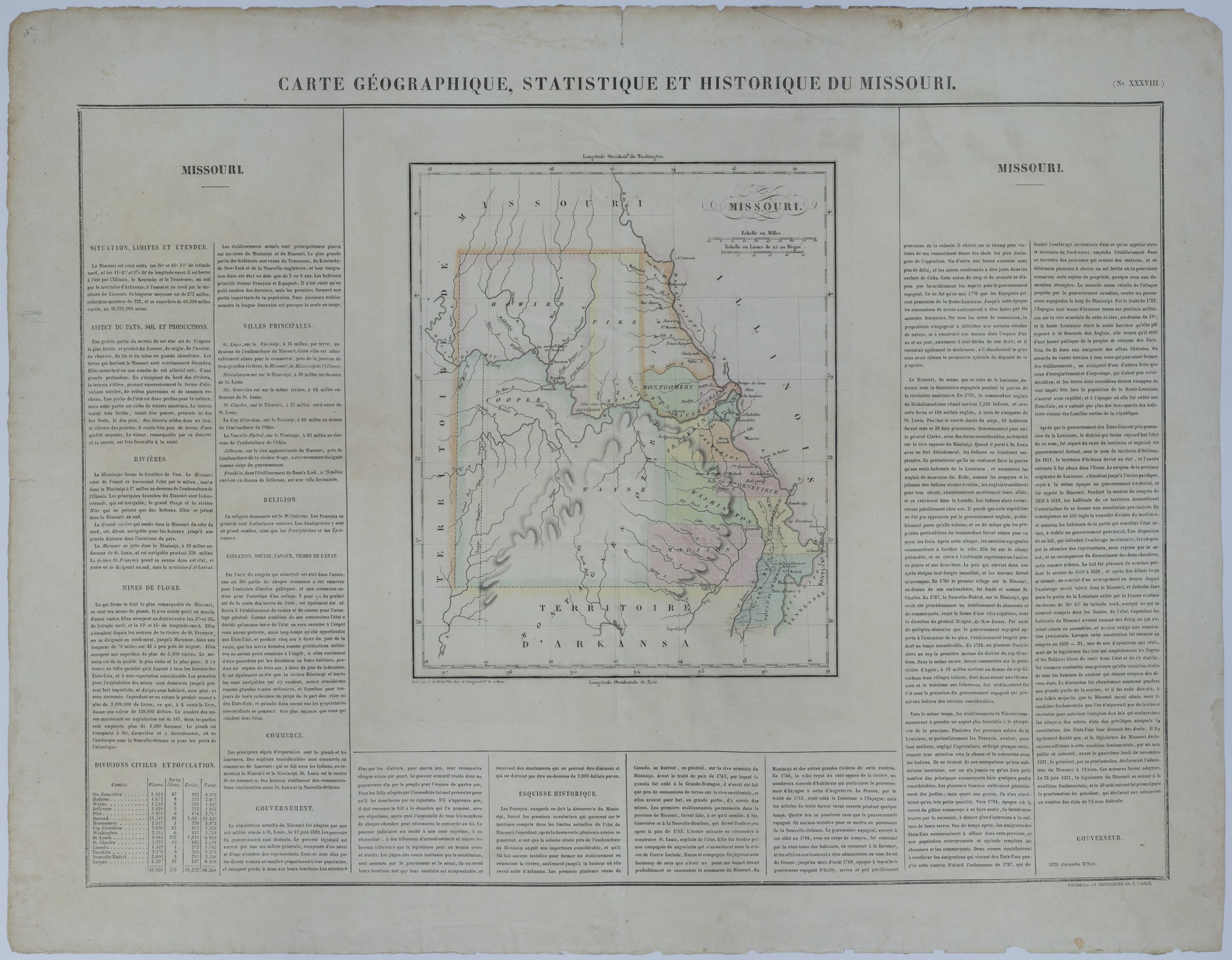 Map of Missouri