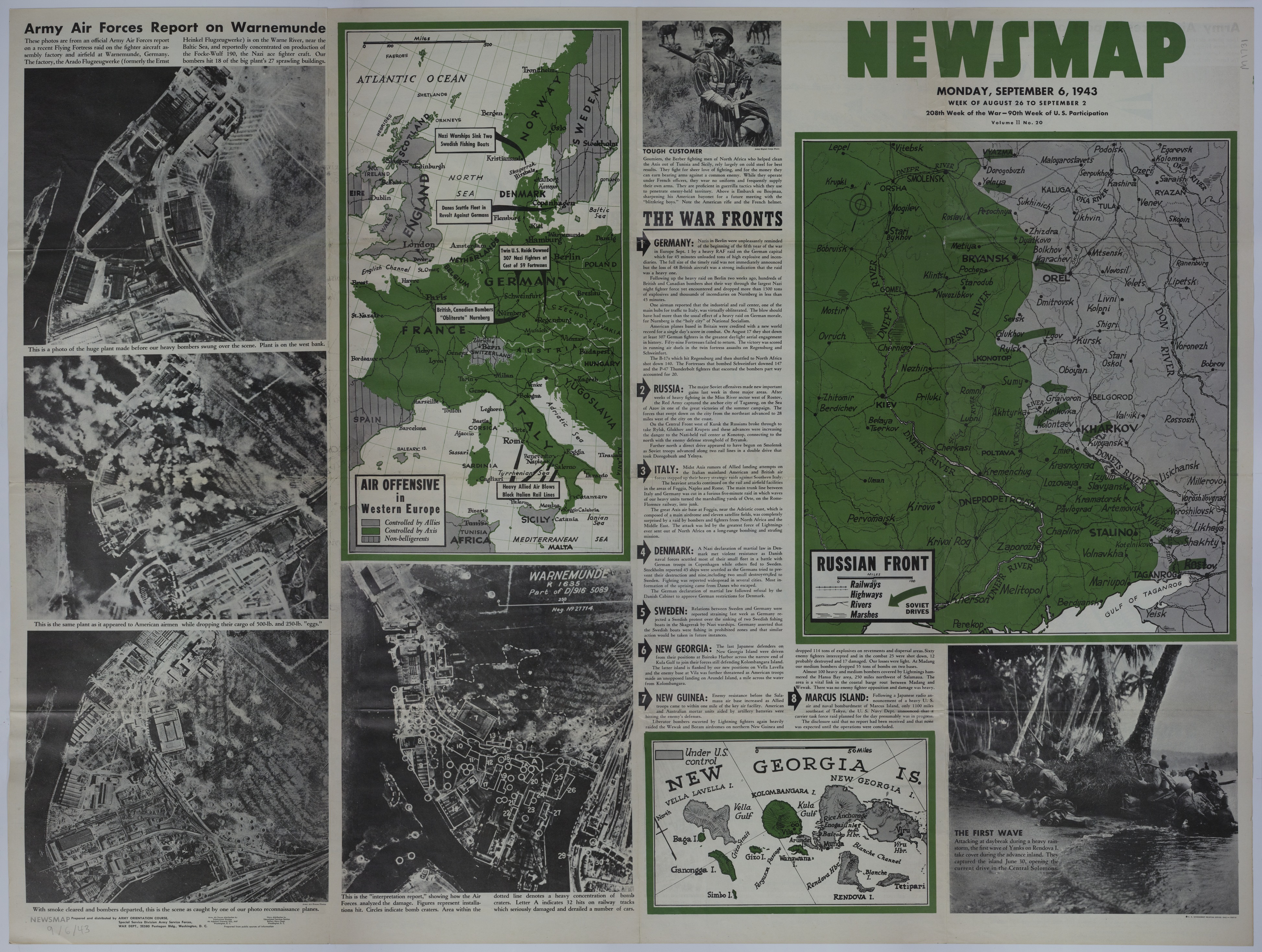 Map of the Russian Front