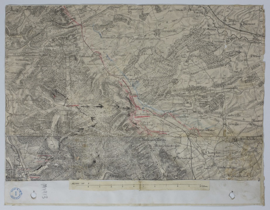 Map of the Meuse-Argonne Offensive