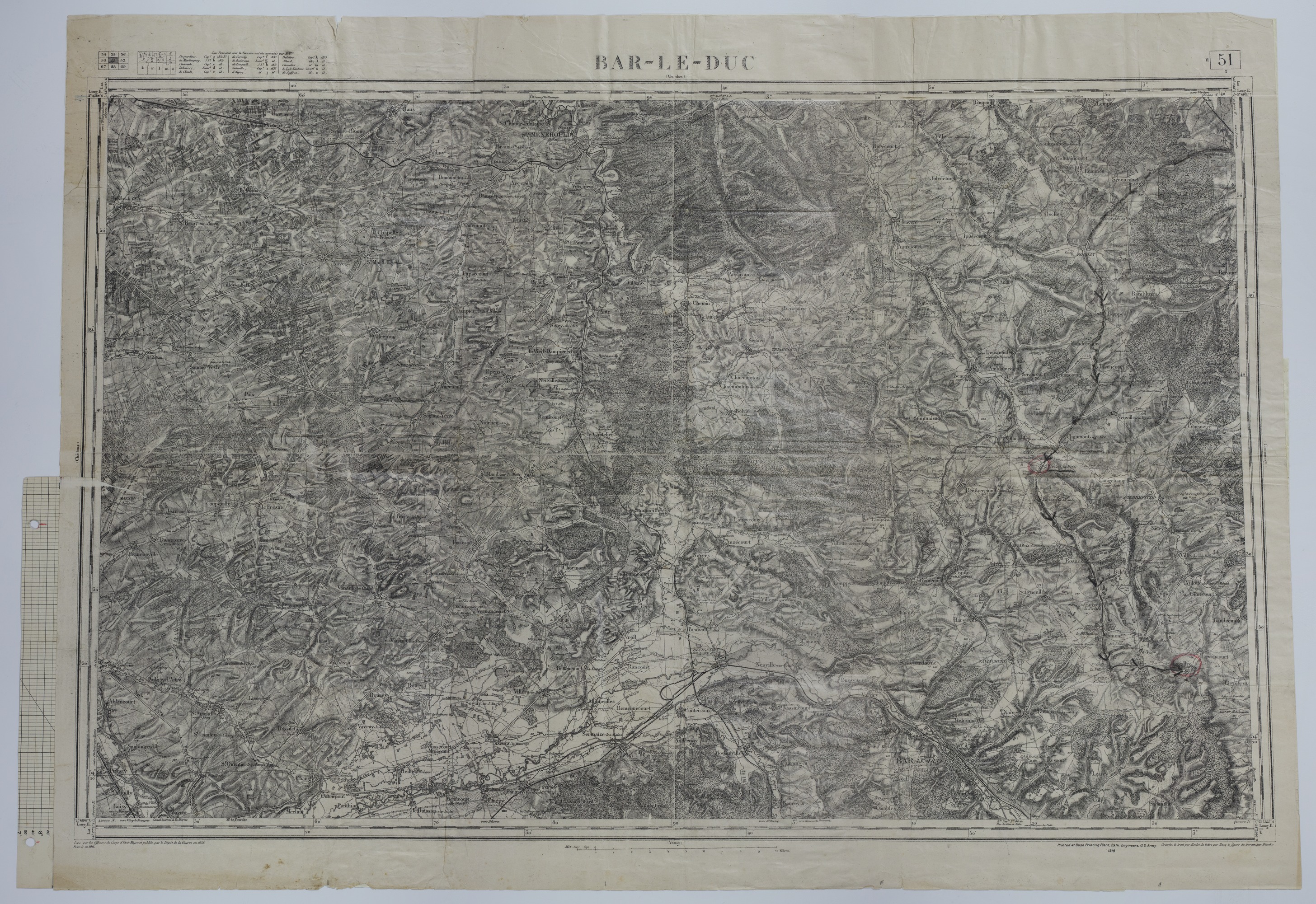 M1915.jpg Map of the Movement of the 128th Machine Gun Battalion