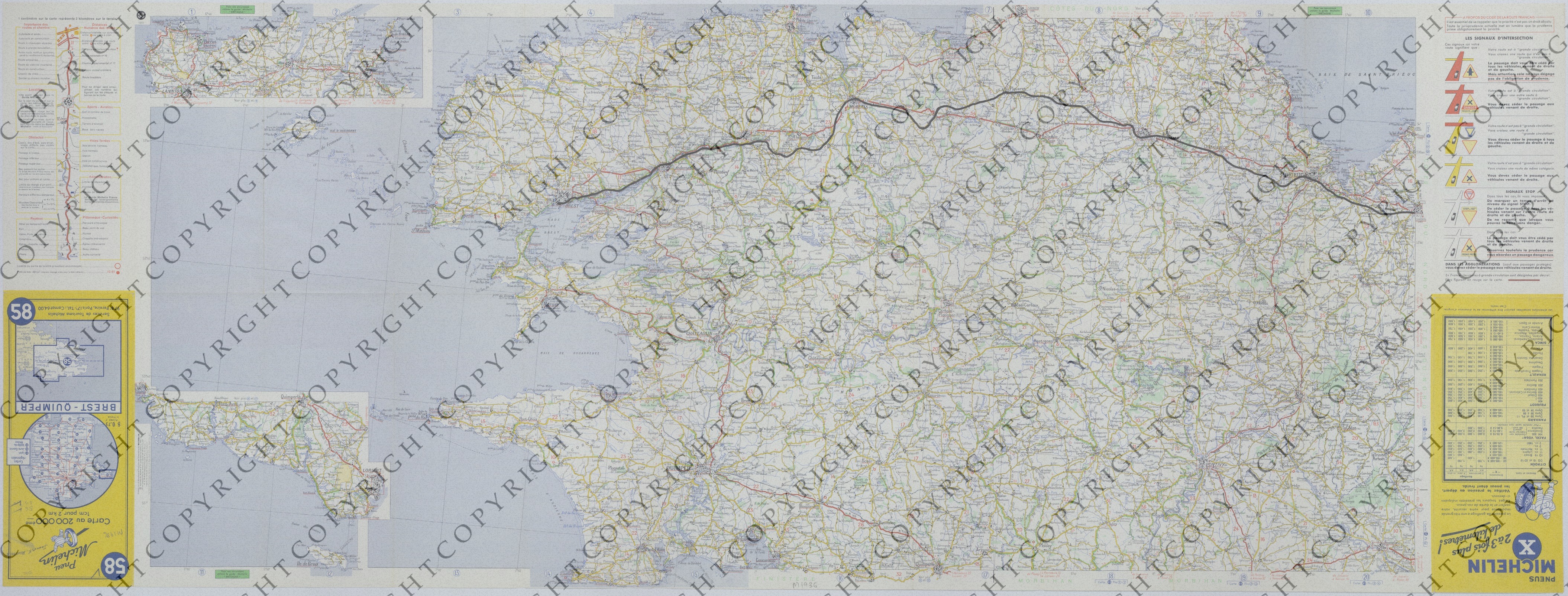 Map of the Movement of the 128th Field Artillery