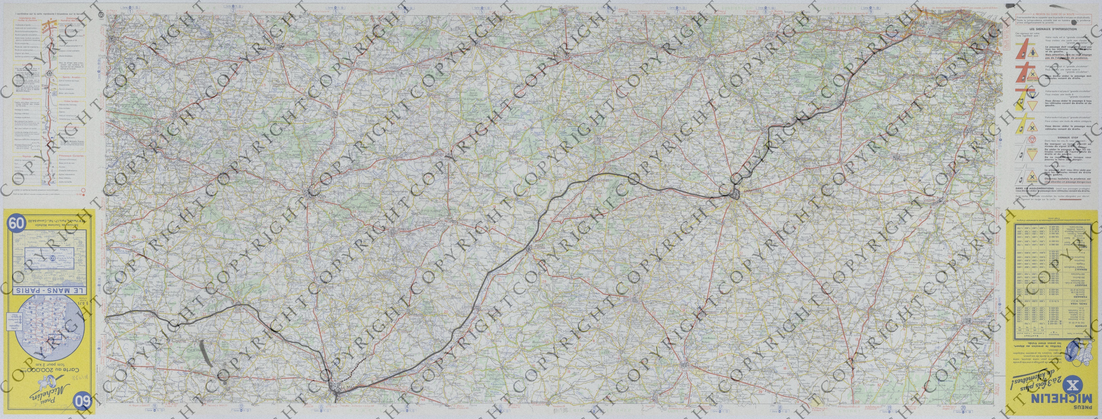 Map of the Movement of the 128th Field Artillery