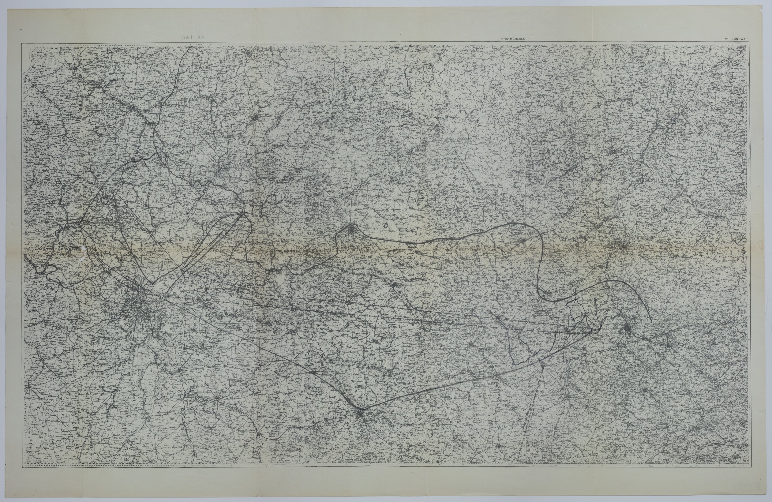 M1951.jpg Map of the Area Surrounding Chaumont-en-Vexin and the Marne Salient