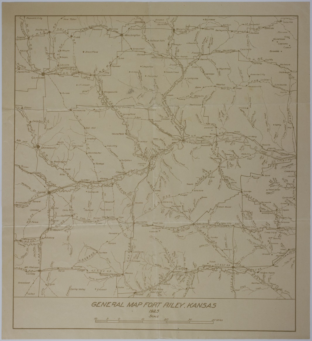 M1960.jpg Map of Fort Riley, Kansas