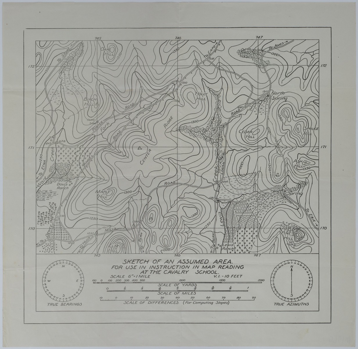 Map of an Assumed Area