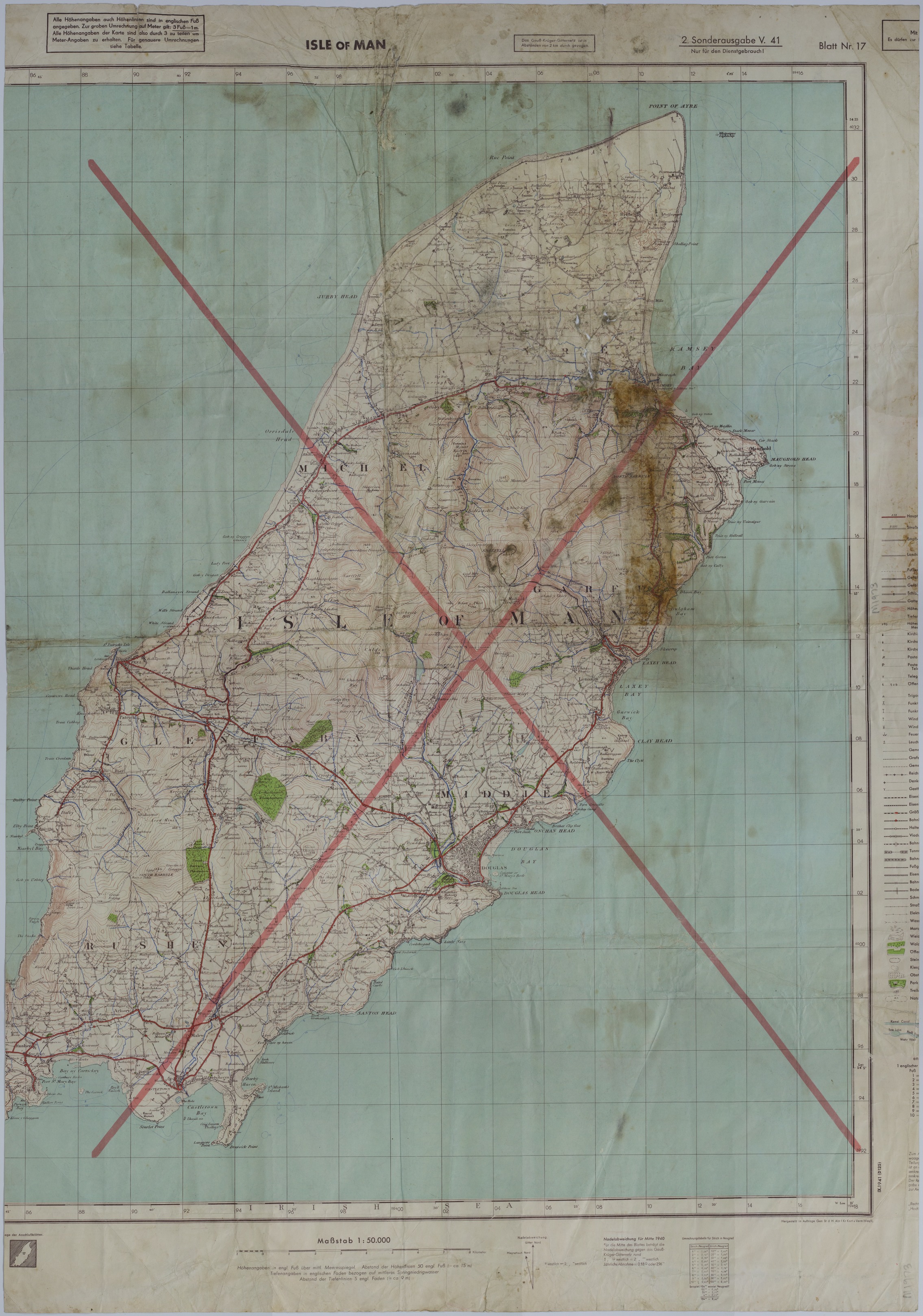 Map of the Isle of Man