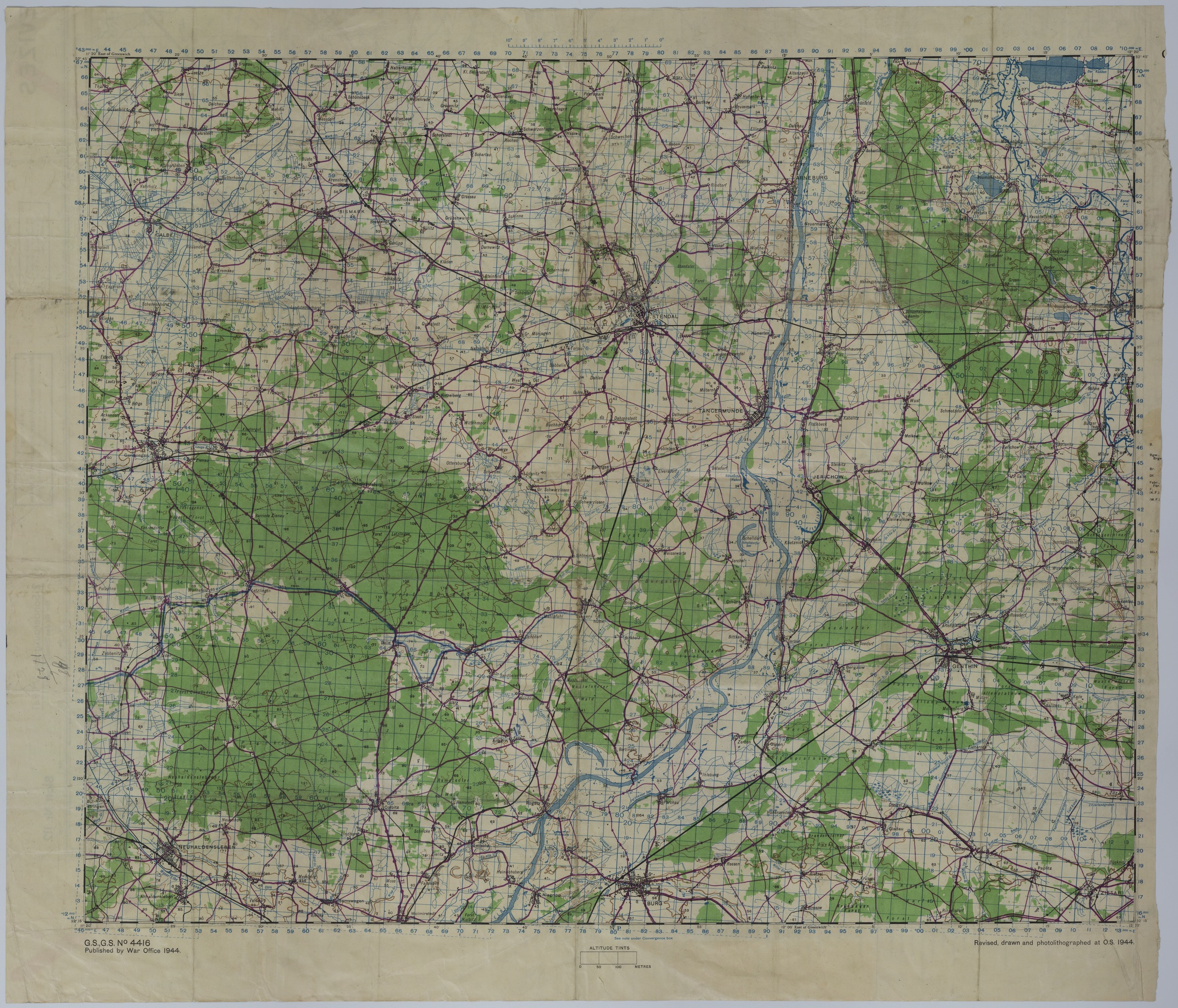 M1975-01.jpg Map of the Area Near Stendal, Germany