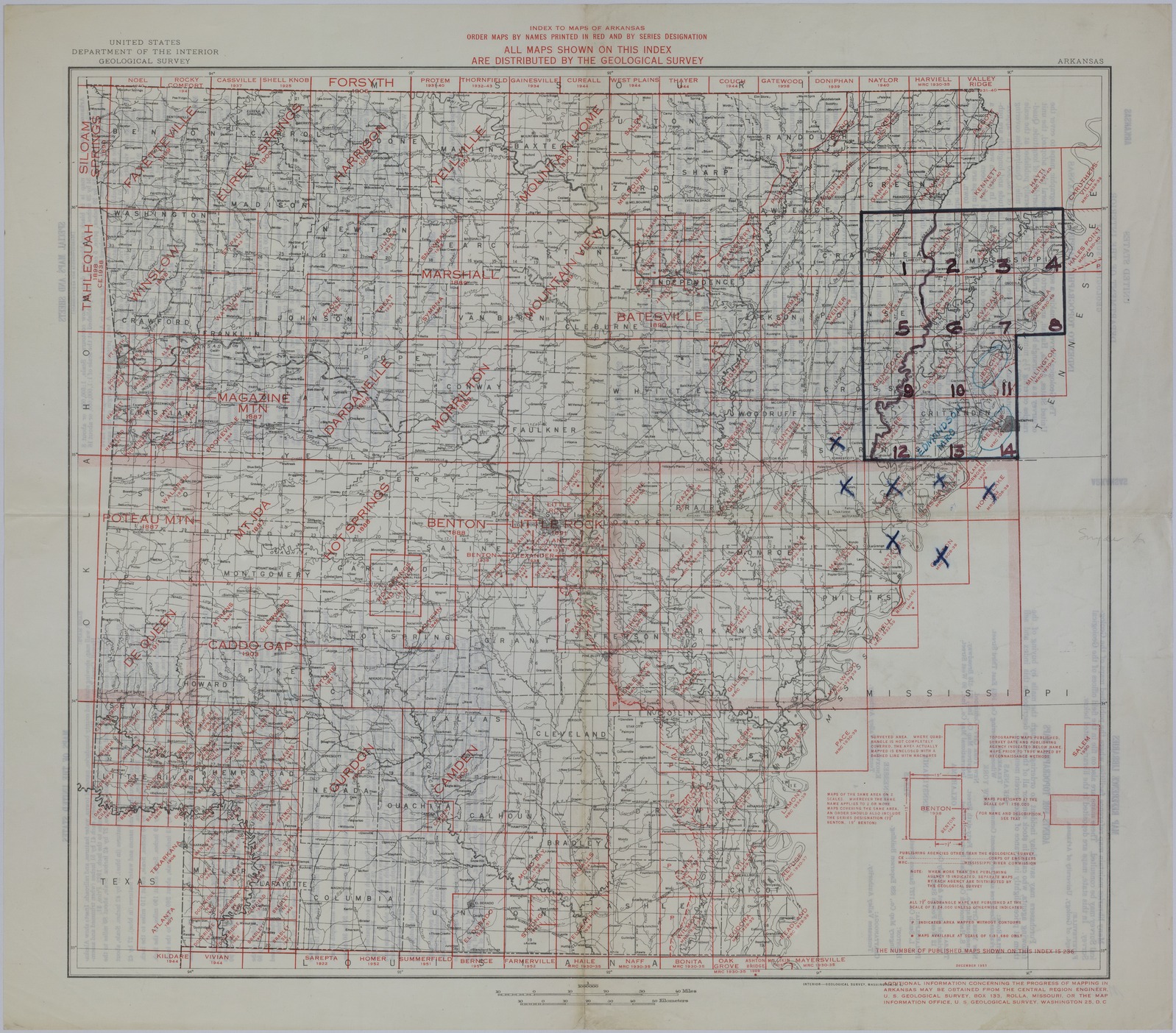 M209.jpg Map of Available Arkansas Maps