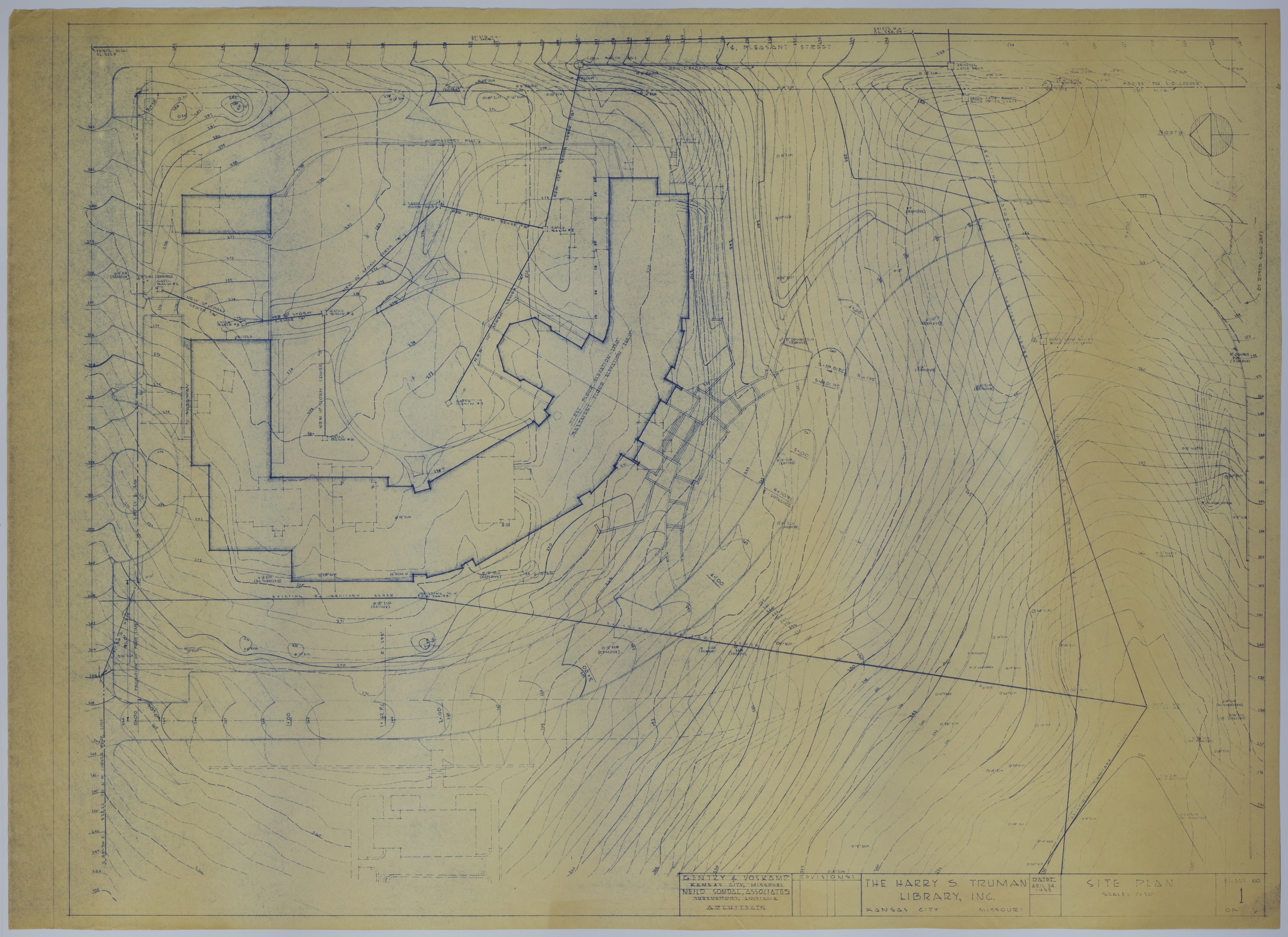 M22.jpg Drawing of the Proposed Harry S. Truman Library Grounds