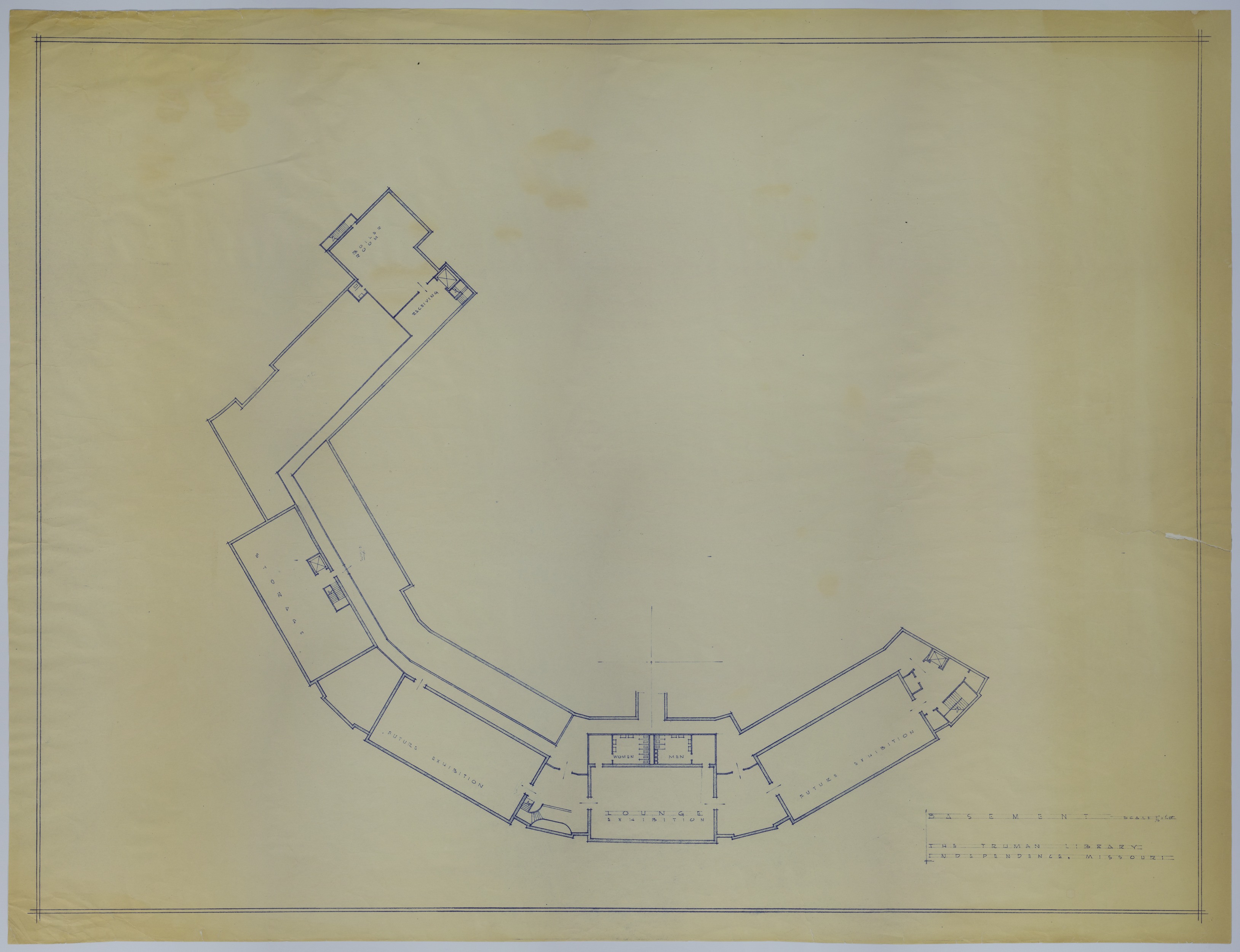 M24.jpg Drawing of the Proposed Basement of the Harry S. Truman Library
