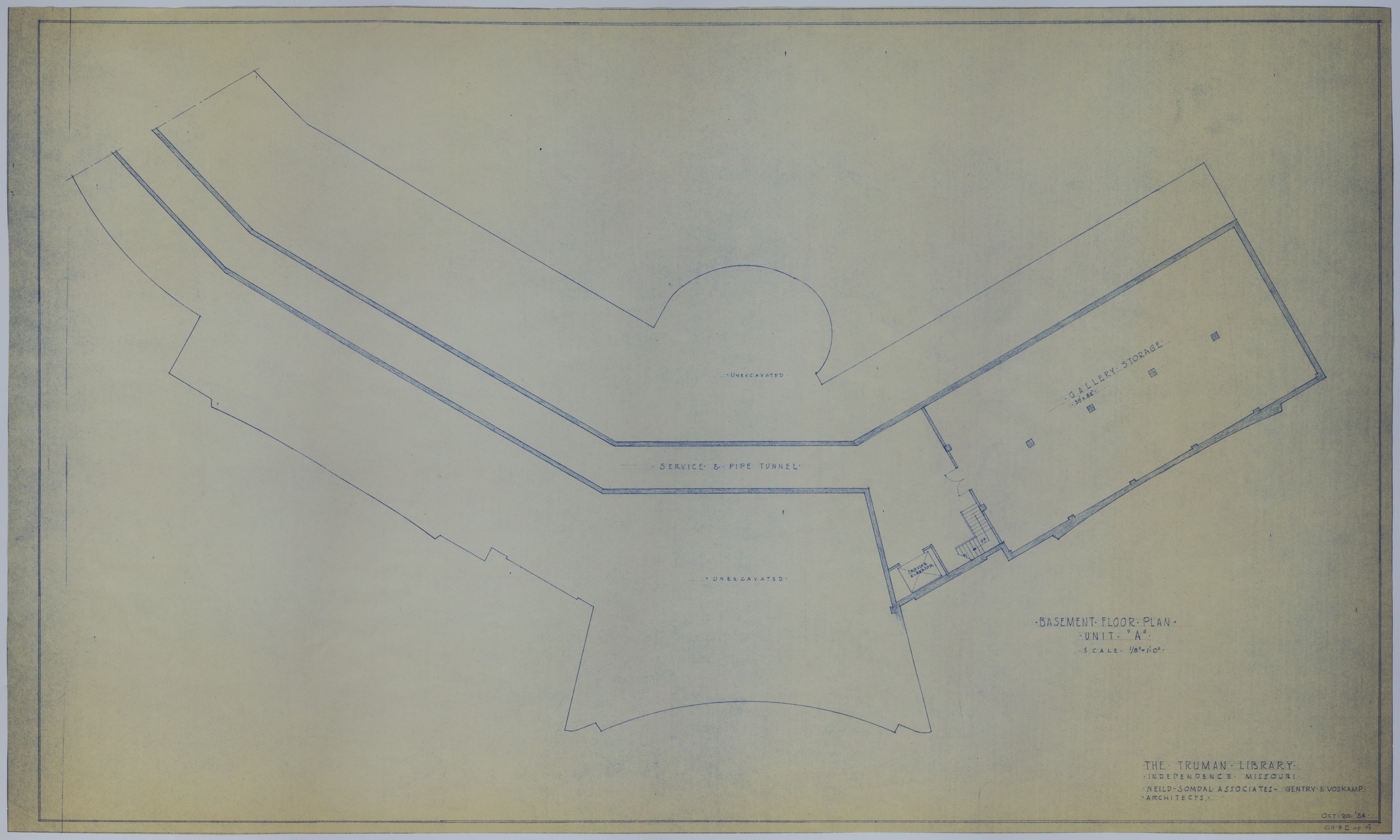 M28.jpg Drawing of the Proposed Basement of the Harry S. Truman Library