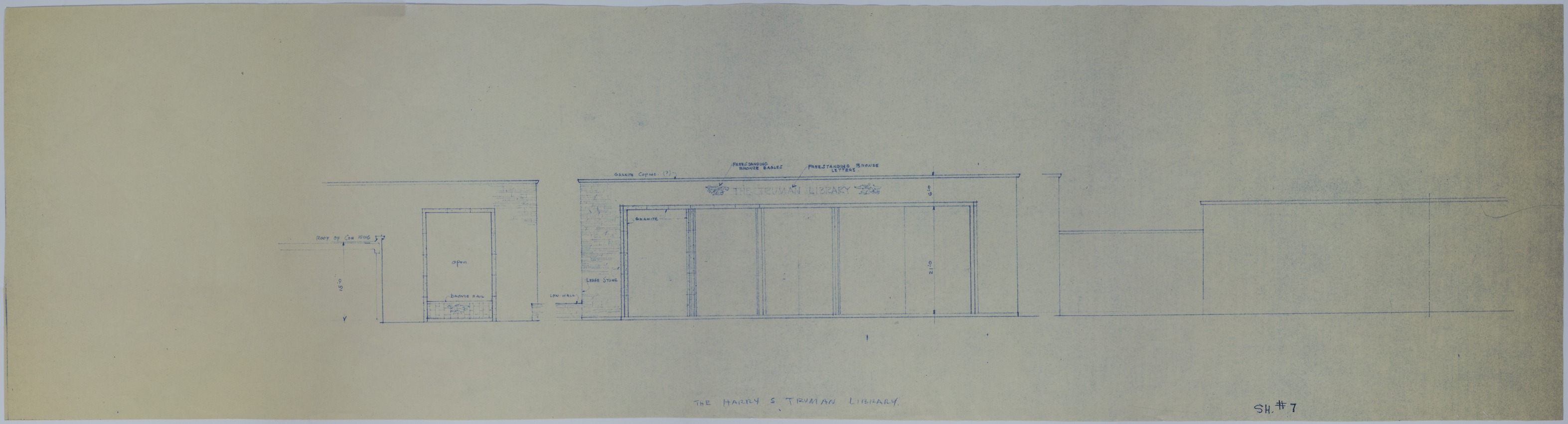 Drawing of the Proposed Harry S. Truman Library